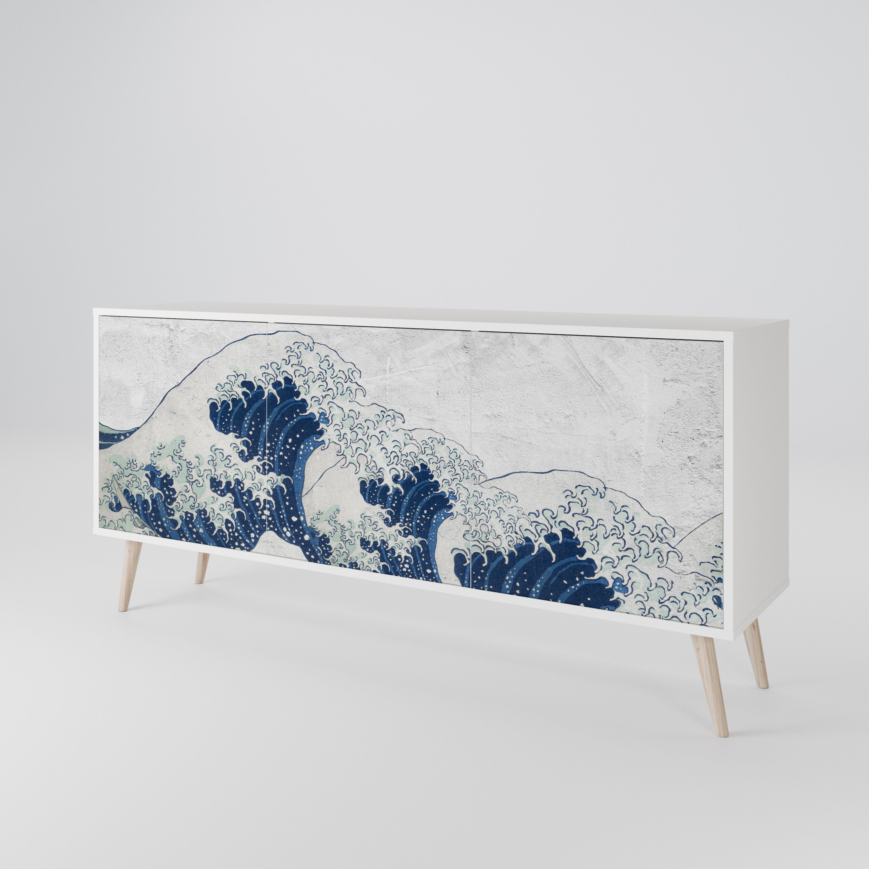 THE GREAT WAVE AT KANAGAWA Μπουφές 3-θυρών