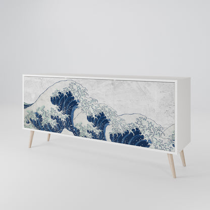 THE GREAT WAVE AT KANAGAWA Μπουφές 3-θυρών