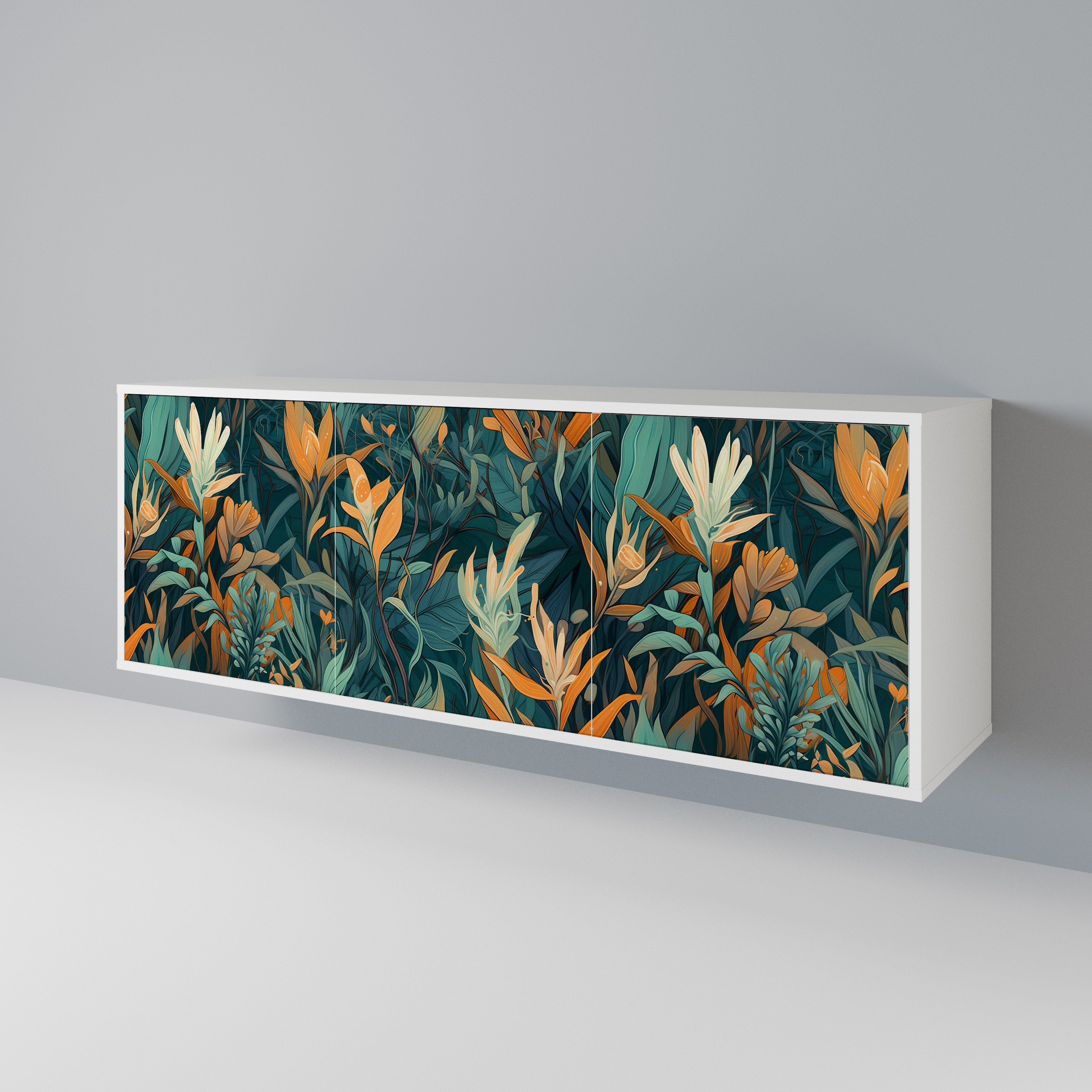 FLORAL SERENITY Μπουφές 3-θυρών