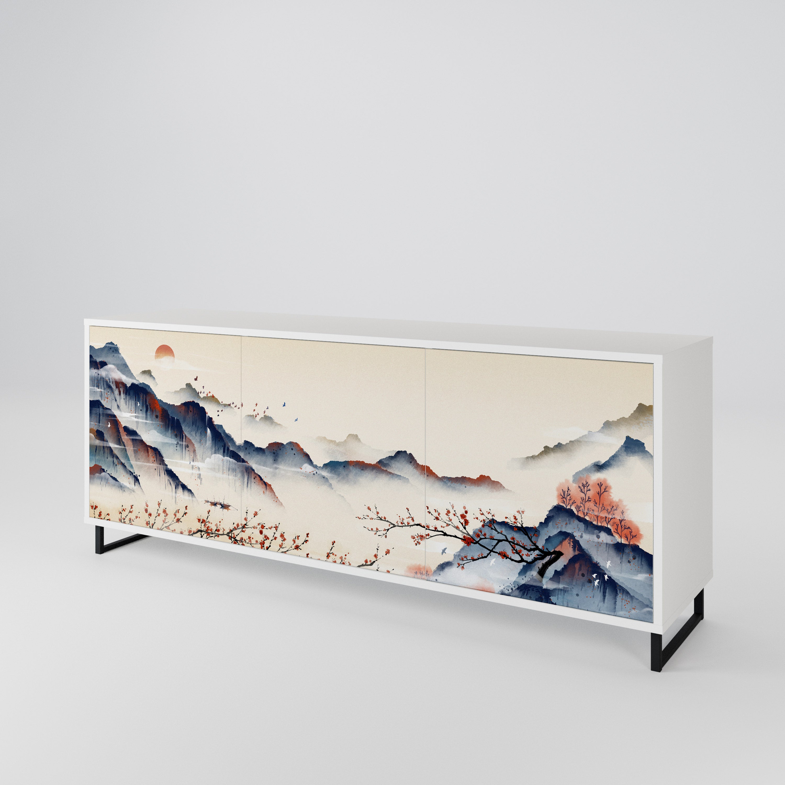 JAPANESE LANDSCAPE Μπουφές 3-θυρών