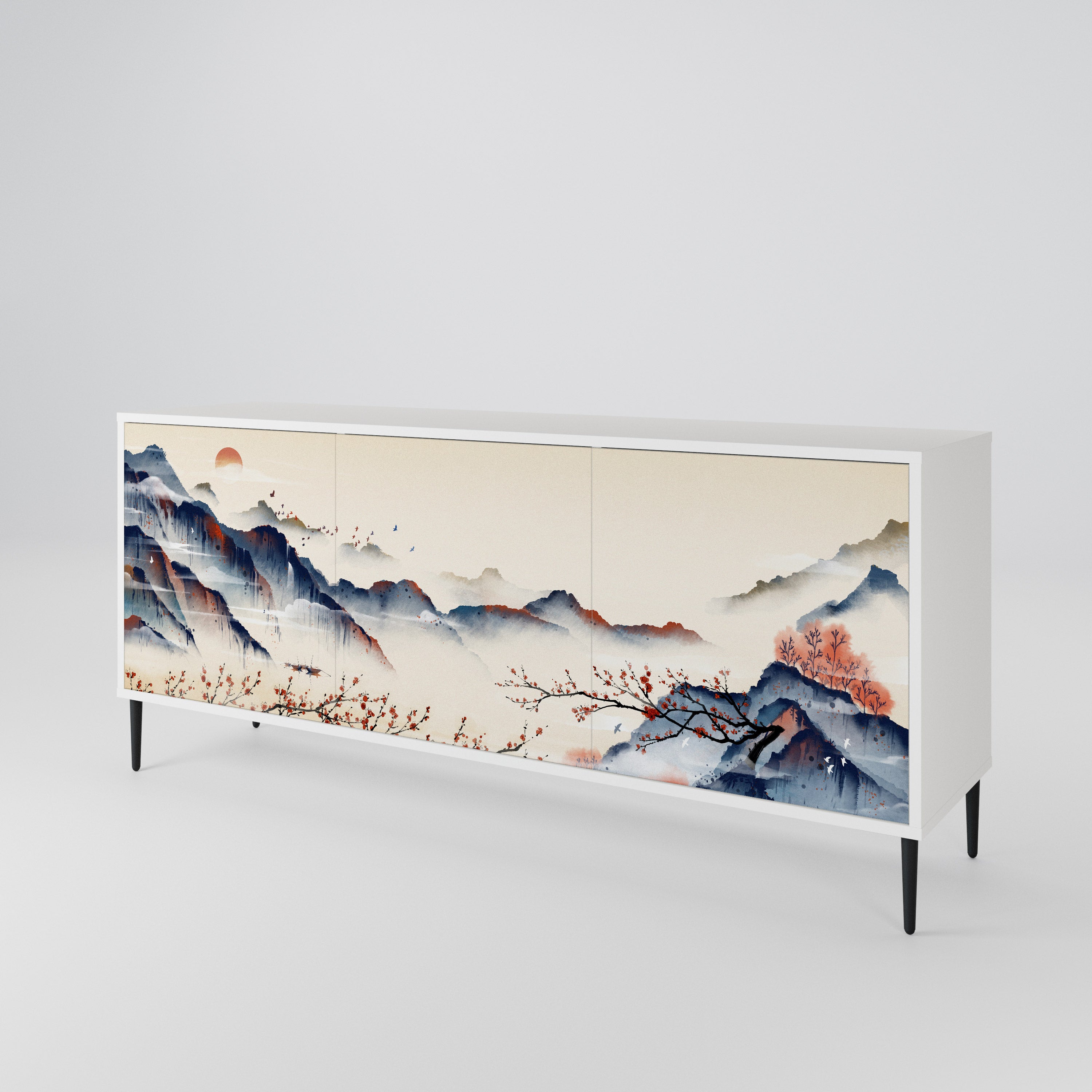 JAPANESE LANDSCAPE Μπουφές 3-θυρών