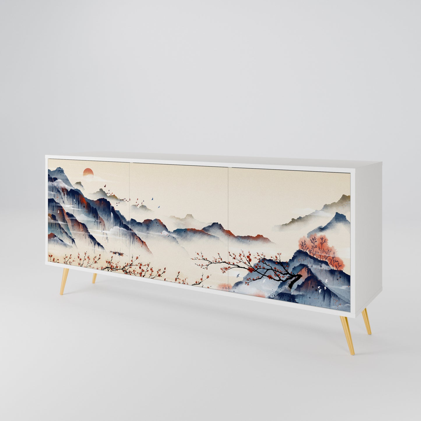 JAPANESE LANDSCAPE Μπουφές 3-θυρών