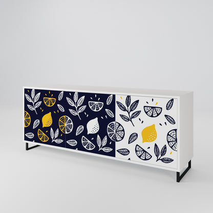 CITRUS BLACK AND WHITE Μπουφές 3-θυρών