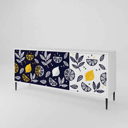 CITRUS BLACK AND WHITE Μπουφές 3-θυρών