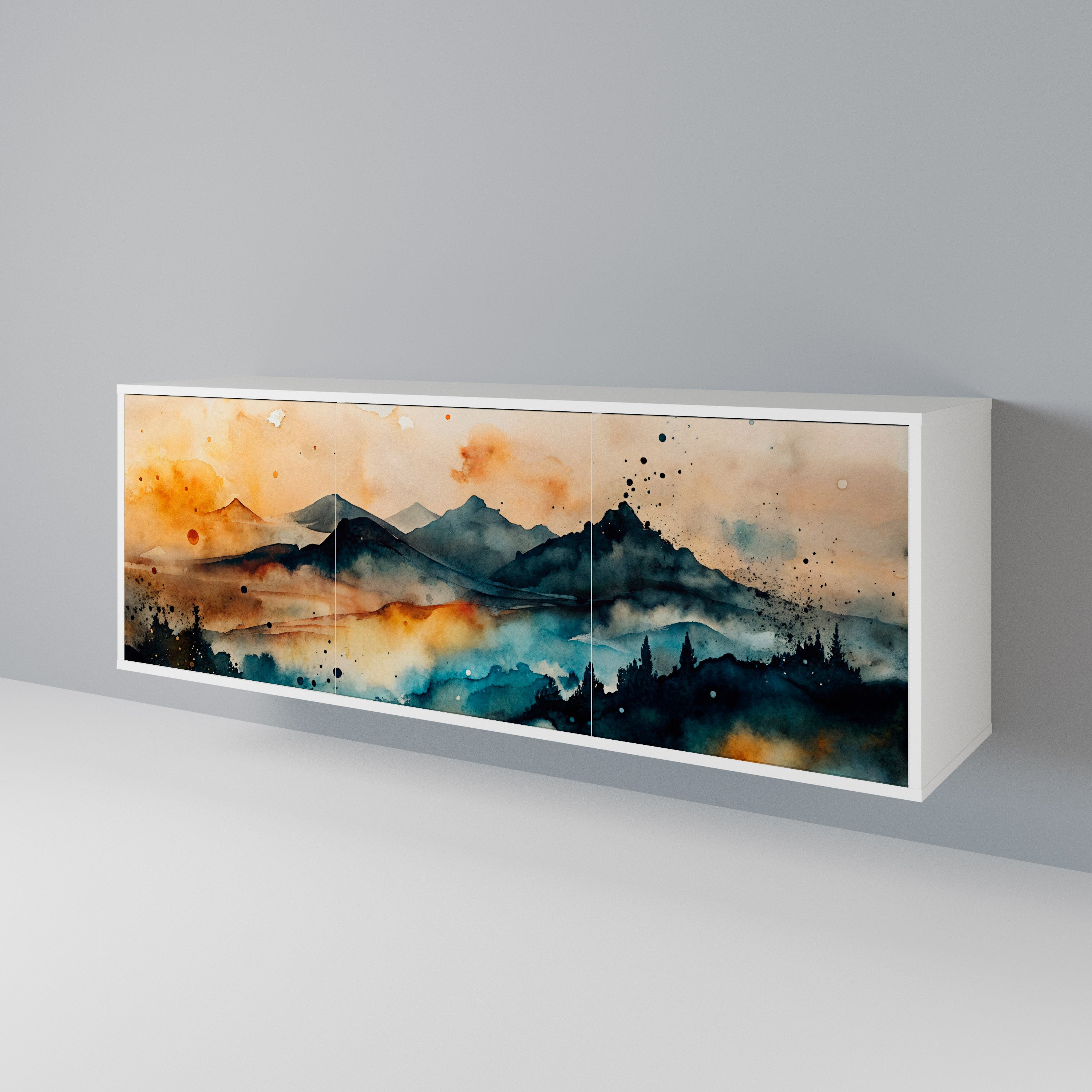 OMINOUS MOUNTAINS Μπουφές 3-θυρών