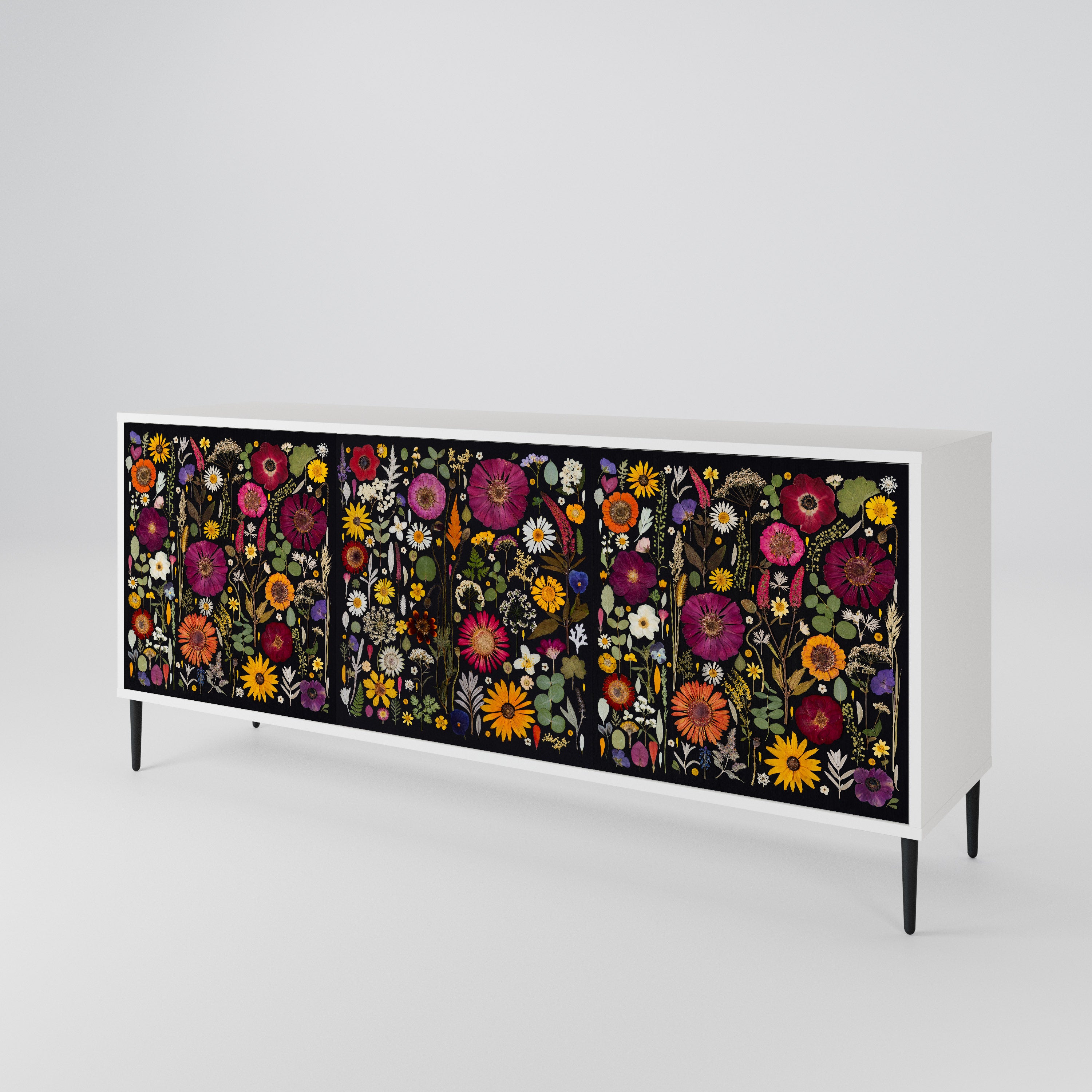MIDNIGHT GARDEN Μπουφές 3-θυρών