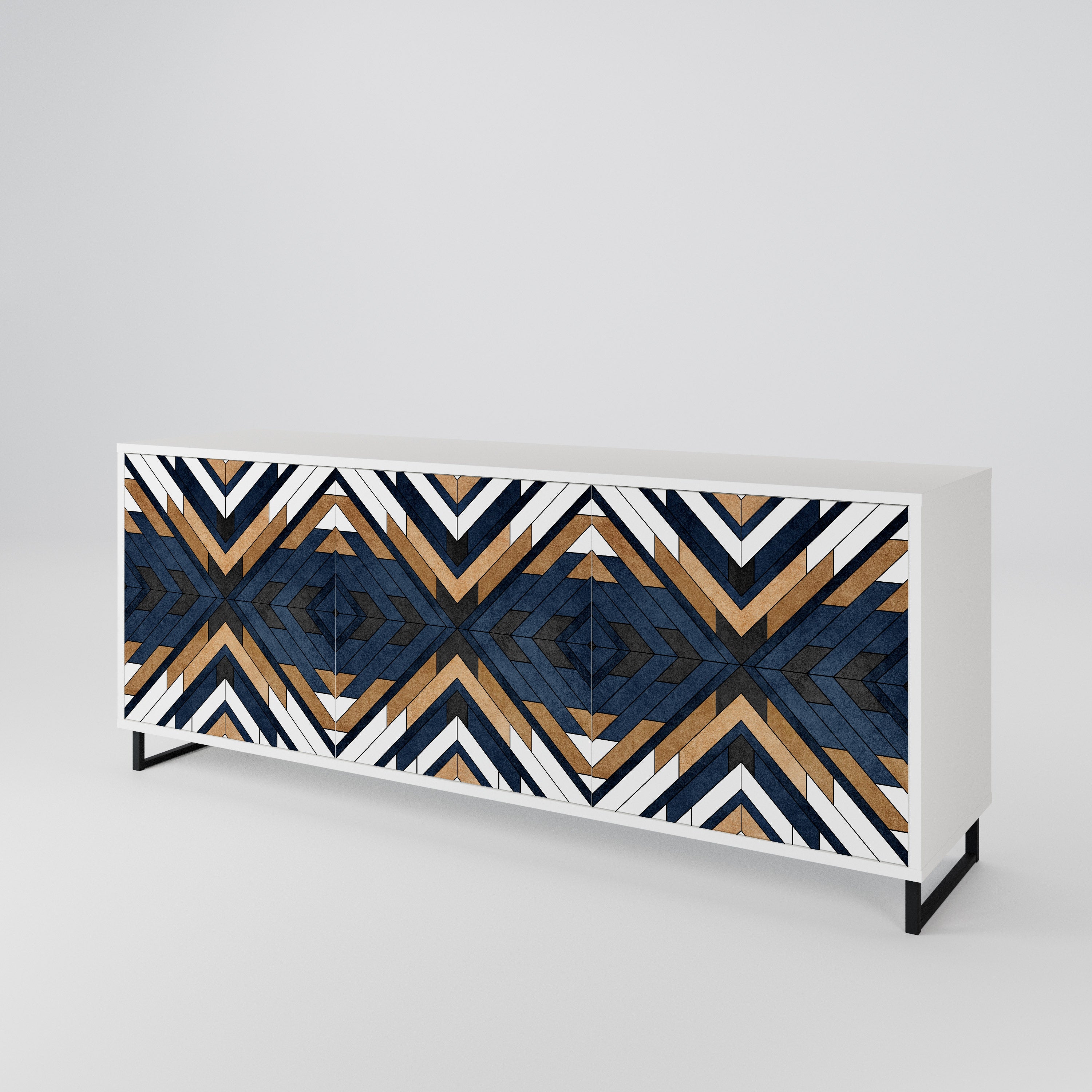 ARTFUL GEOMETRY 3-Door Sideboard