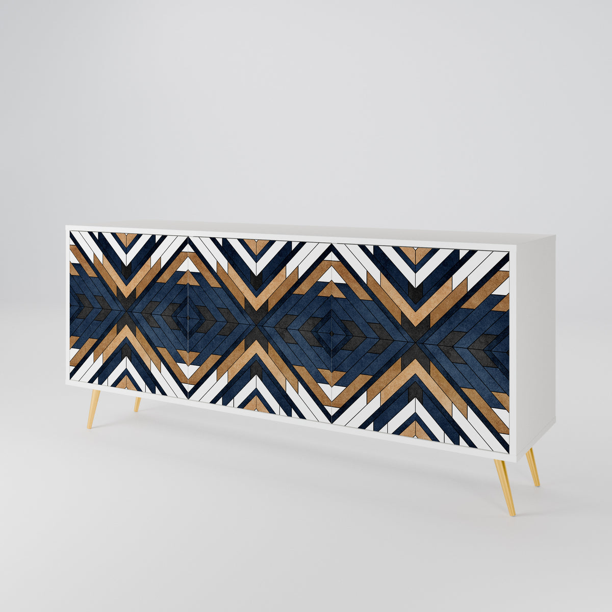 ARTFUL GEOMETRY 3-Door Sideboard