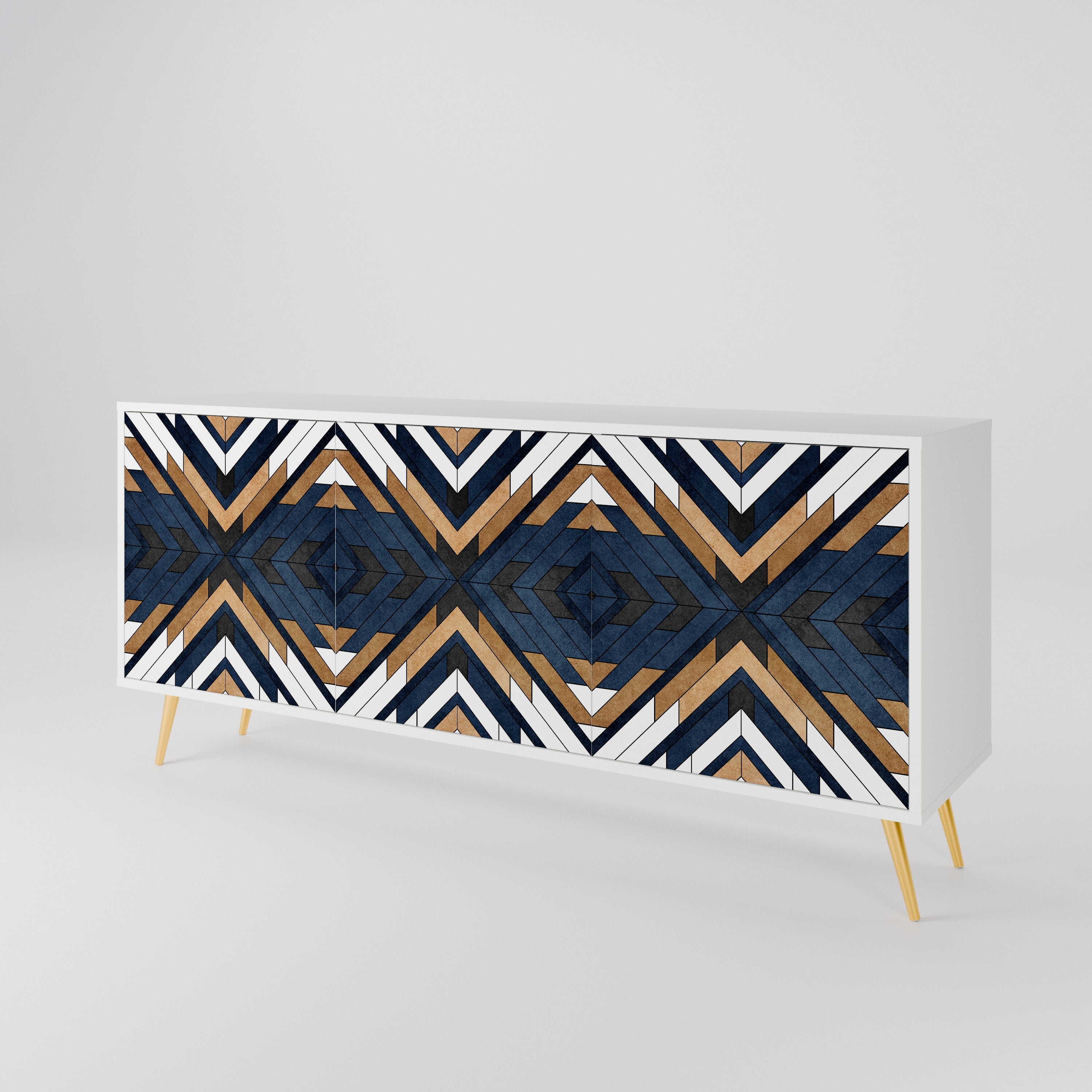 ARTFUL GEOMETRY 3-Door Sideboard