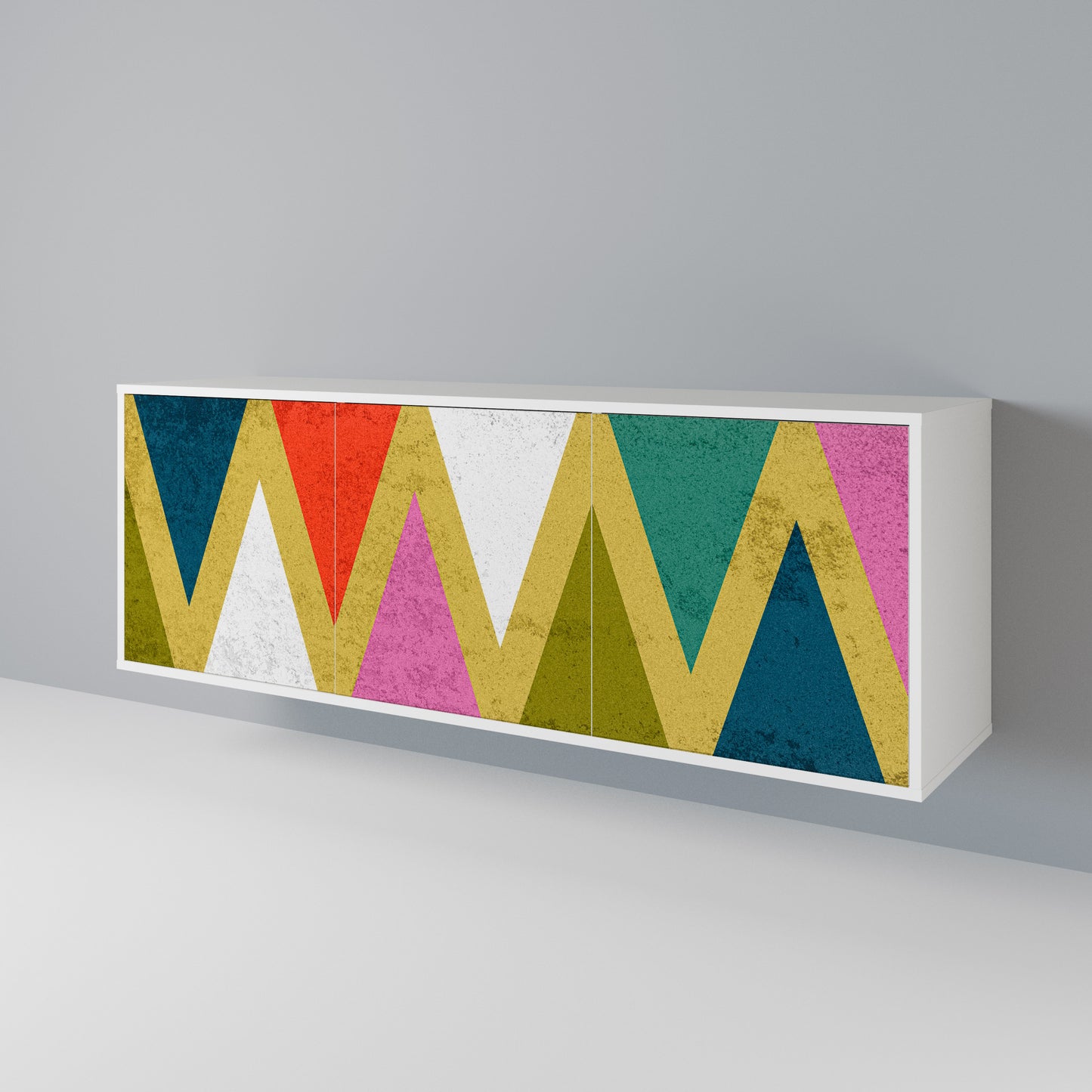 COLORFUL TRIANGLES Μπουφές 3-θυρών