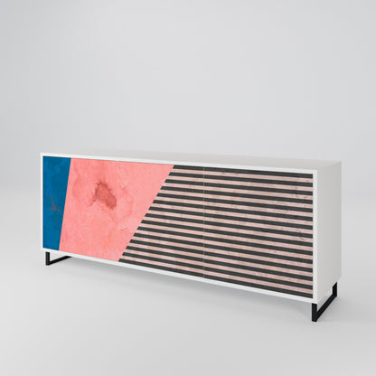 GLAMOROUS STRIPE Μπουφές 3-θυρών