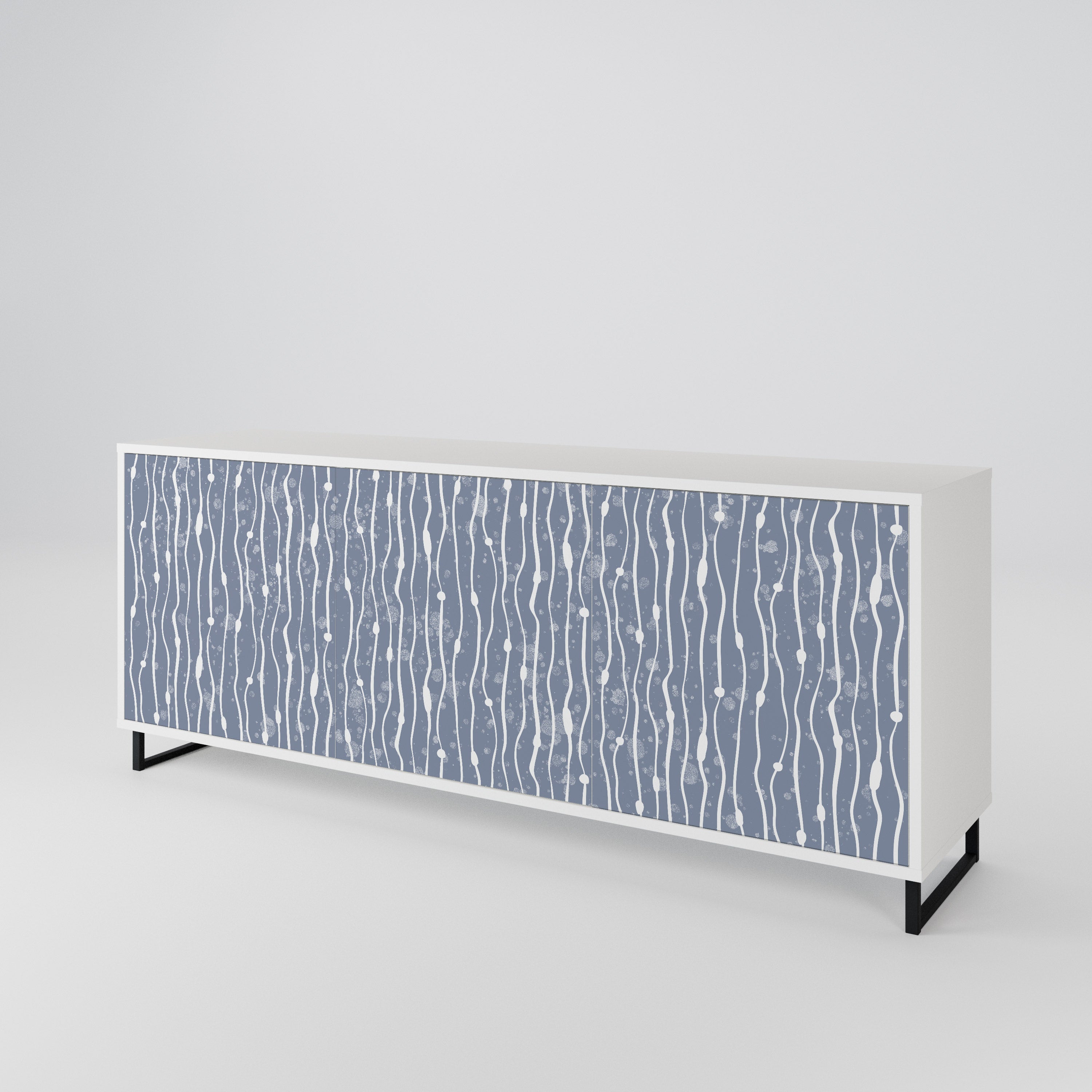 GRAPHITE RAIN Μπουφές 3-θυρών