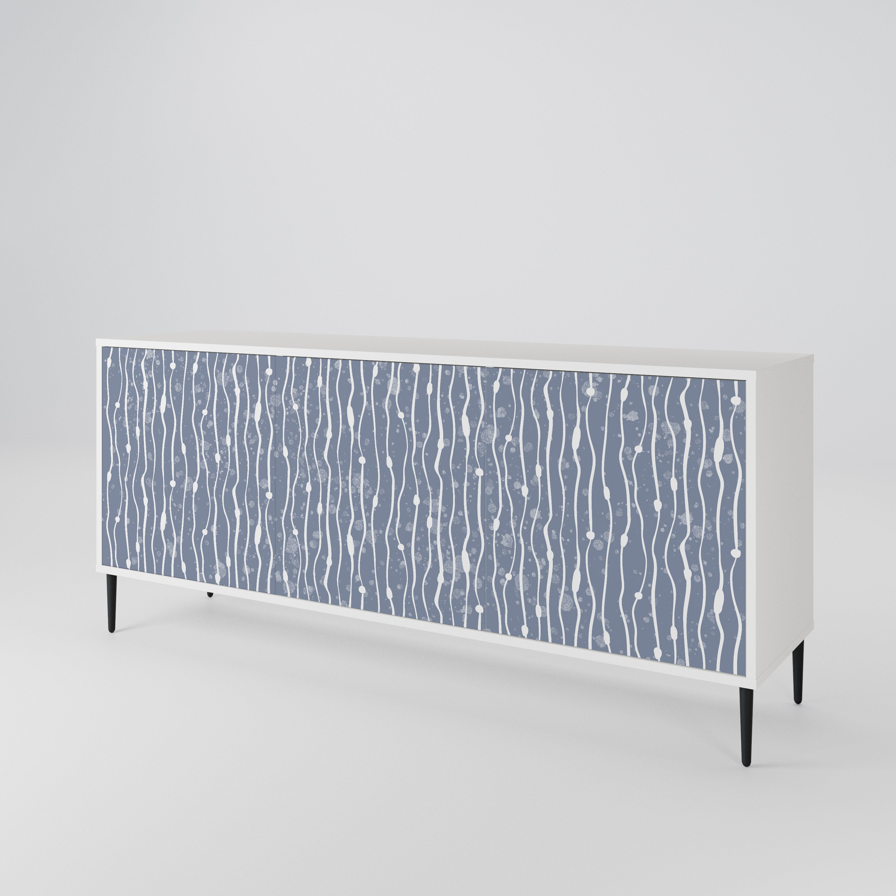 GRAPHITE RAIN Μπουφές 3-θυρών