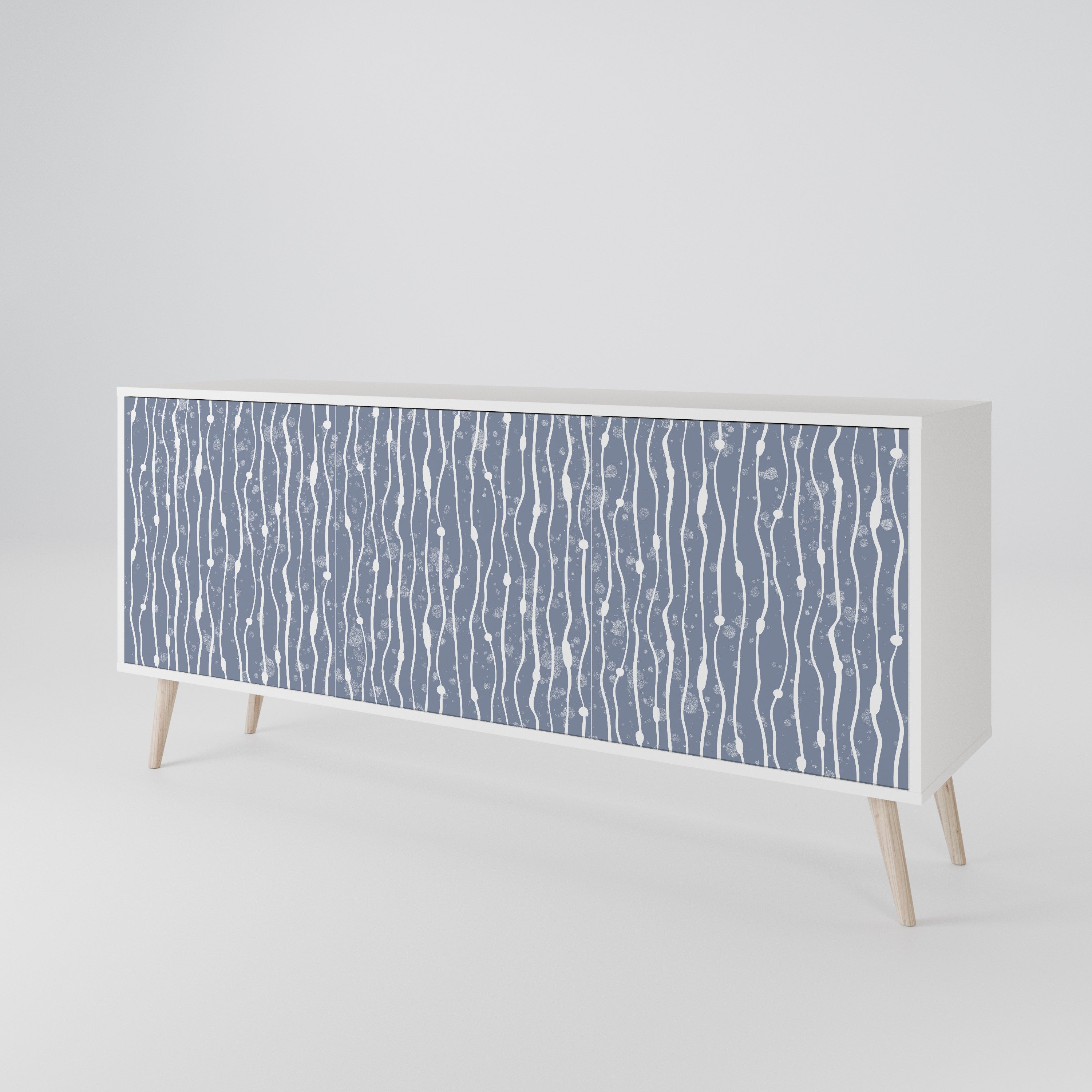 GRAPHITE RAIN Μπουφές 3-θυρών