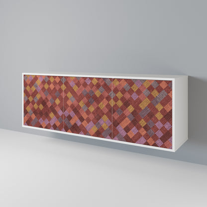 PAINTED SQUARES Μπουφές 3-θυρών