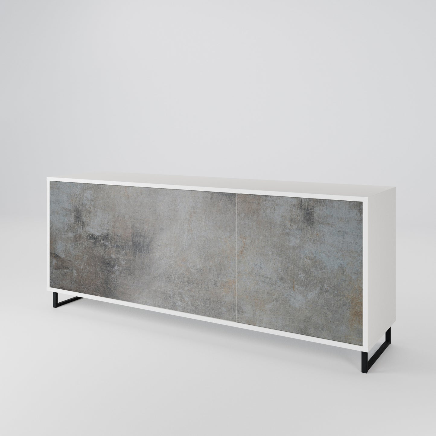 CONCRETE WALL Μπουφές 3-θυρών