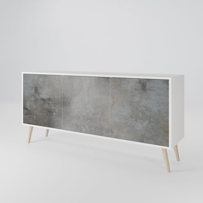 CONCRETE WALL Μπουφές 3-θυρών