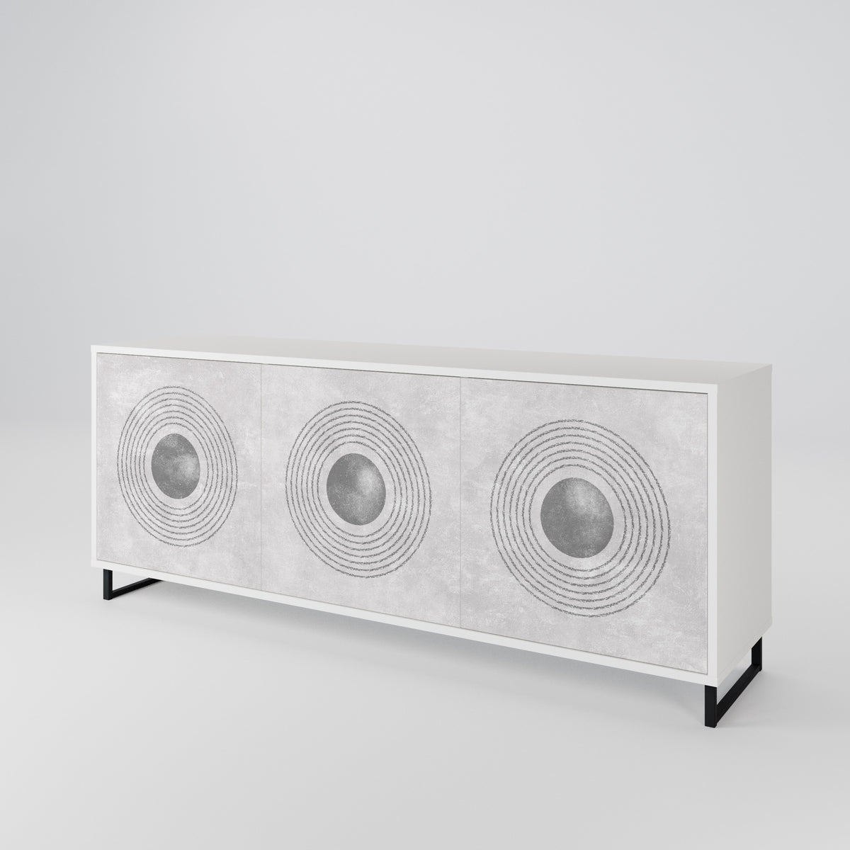 SOLID CIRCLES Μπουφές 3-θυρών