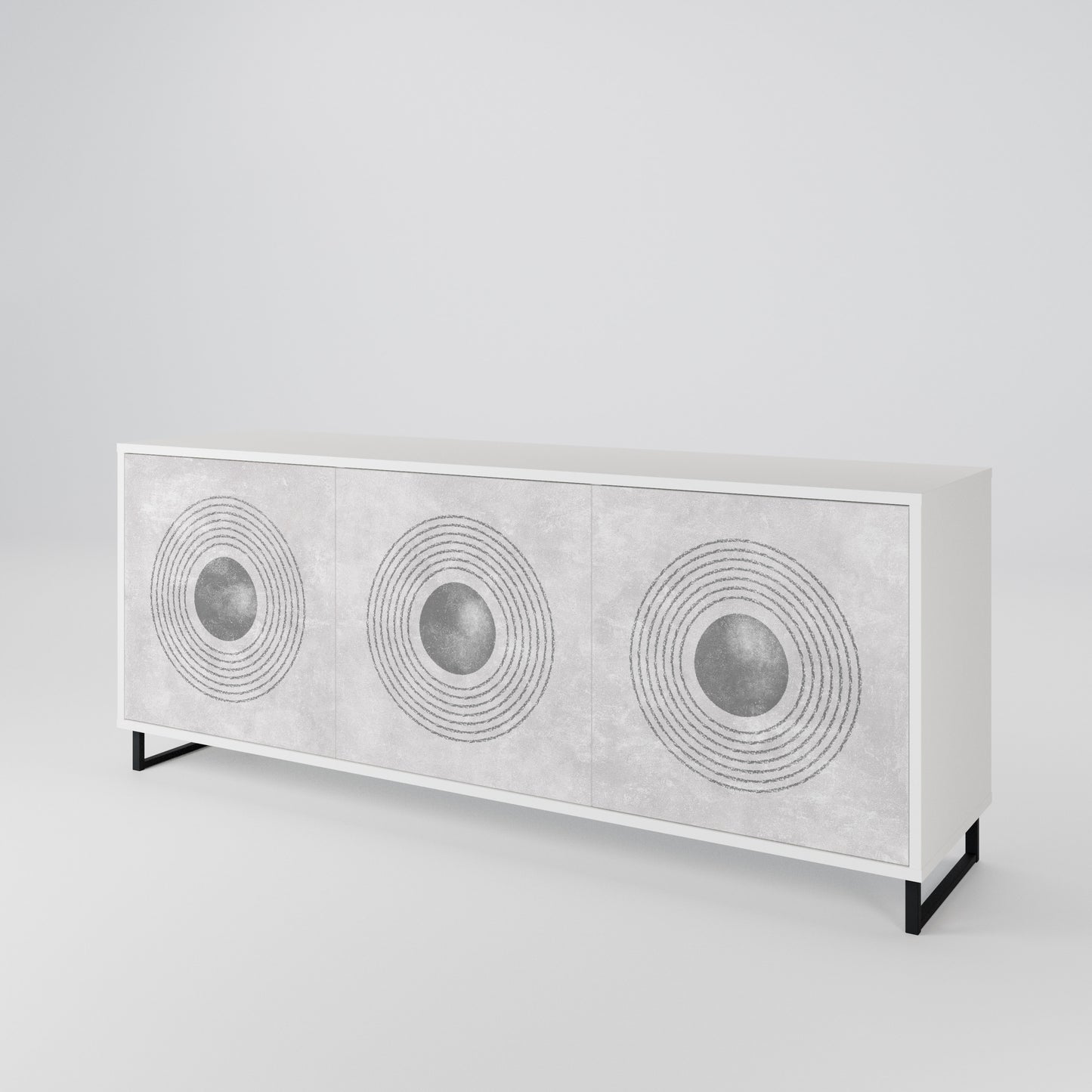 SOLID CIRCLES Μπουφές 3-θυρών