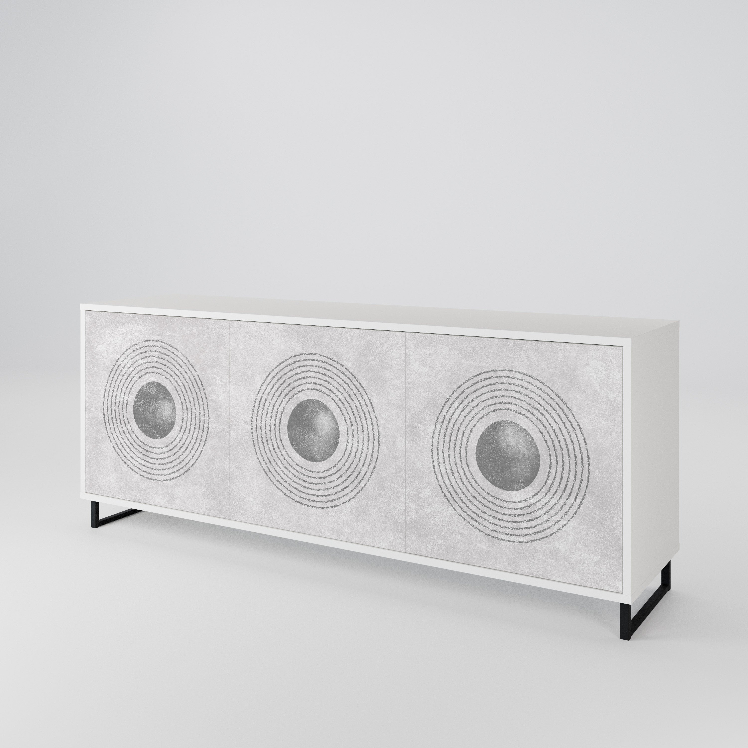 SOLID CIRCLES Μπουφές 3-θυρών