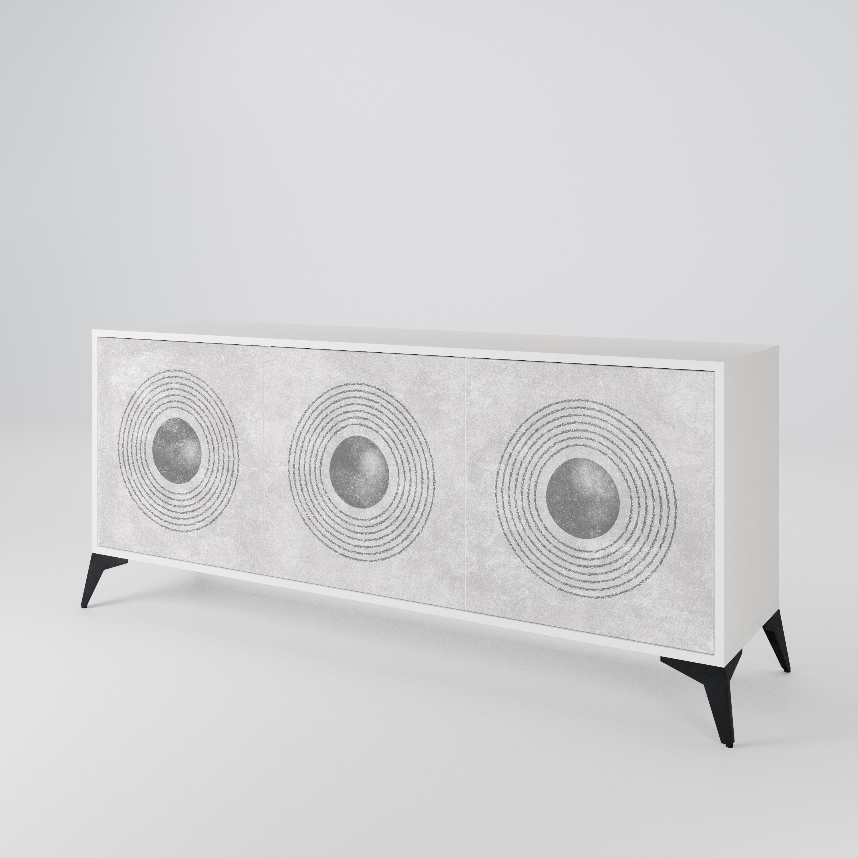SOLID CIRCLES Μπουφές 3-θυρών