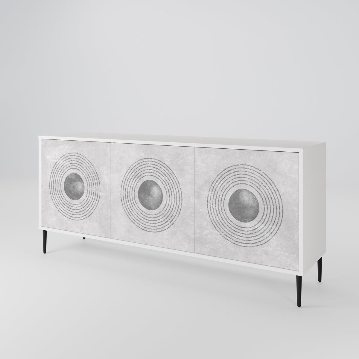 SOLID CIRCLES Μπουφές 3-θυρών