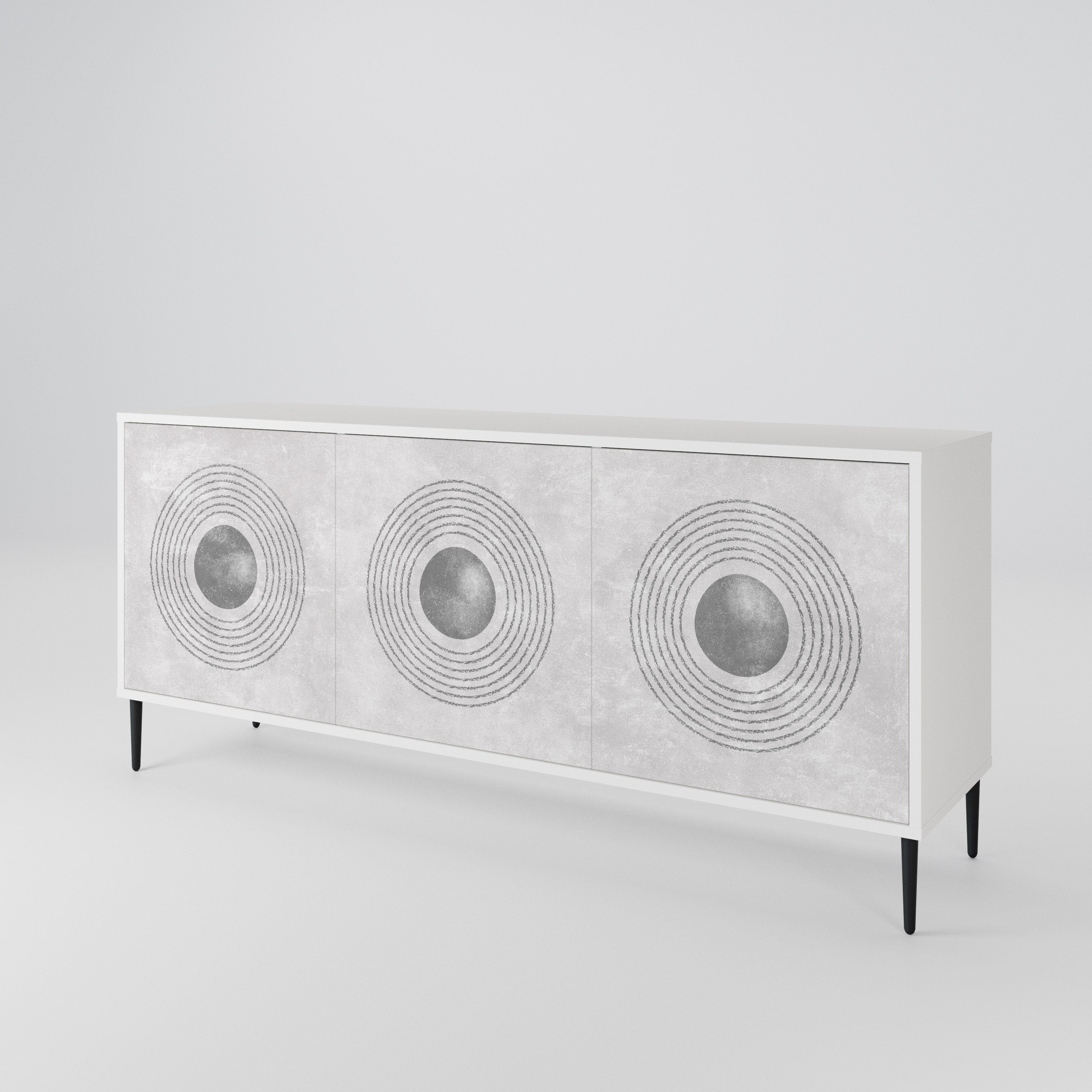 SOLID CIRCLES Μπουφές 3-θυρών