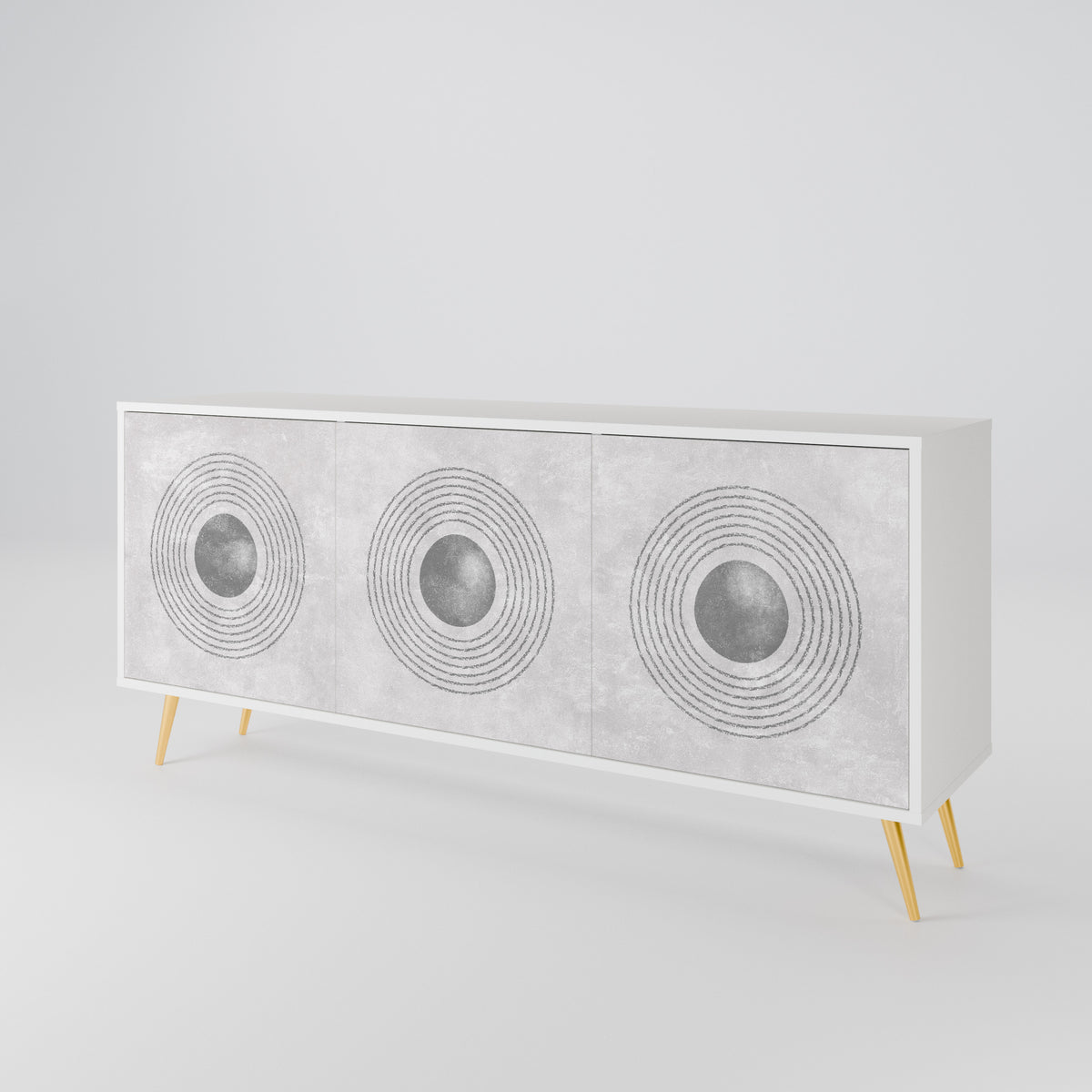 SOLID CIRCLES Μπουφές 3-θυρών