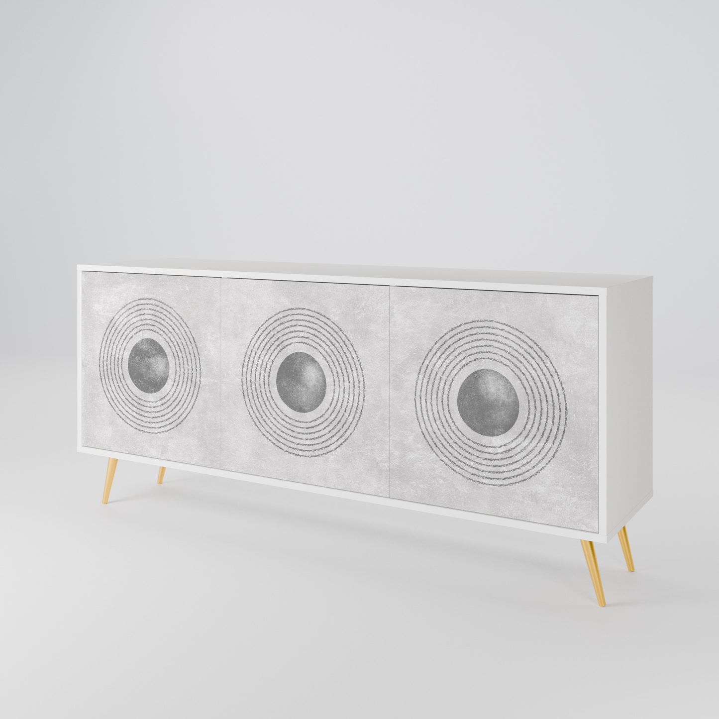 SOLID CIRCLES Μπουφές 3-θυρών