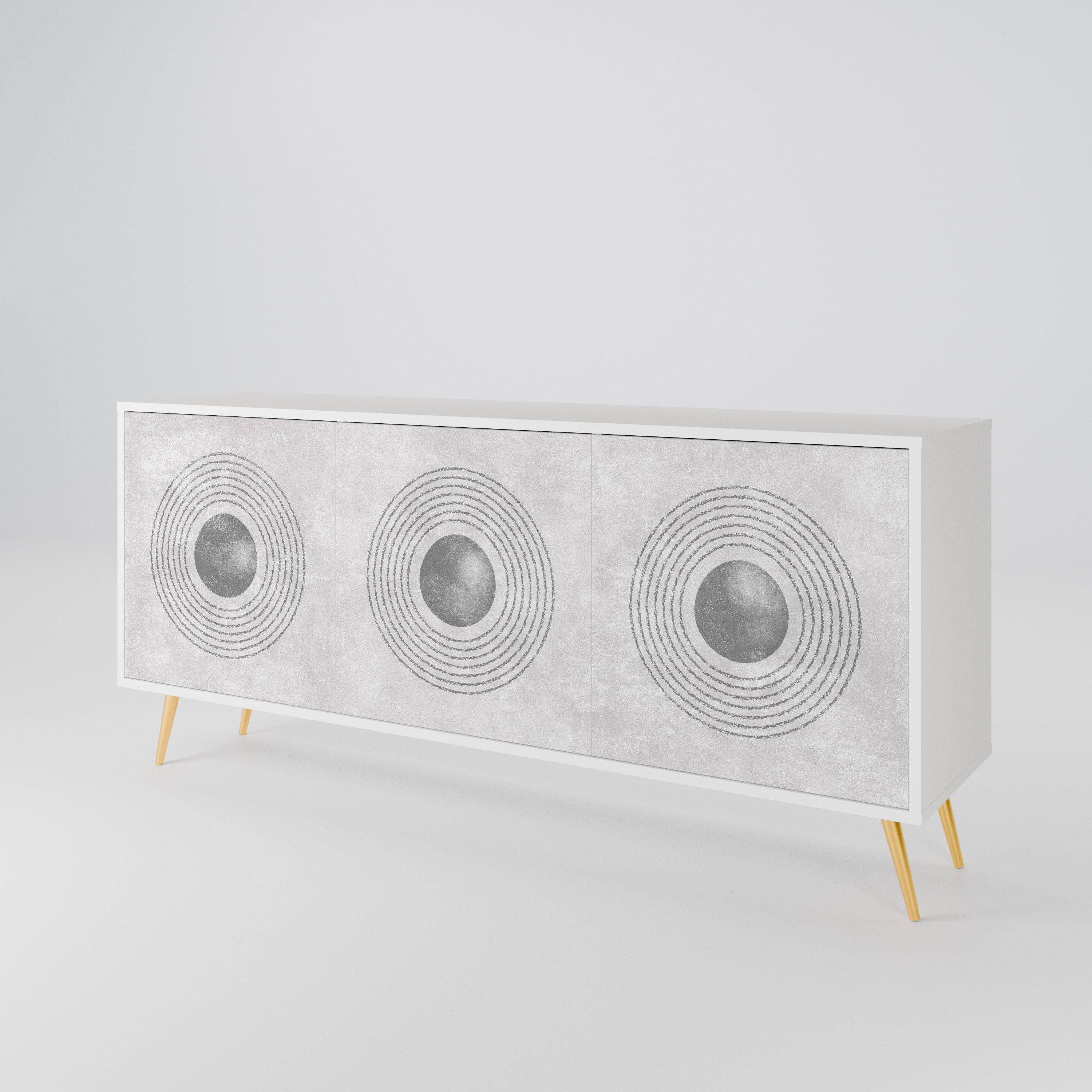 SOLID CIRCLES Μπουφές 3-θυρών