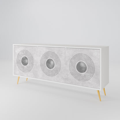 SOLID CIRCLES Μπουφές 3-θυρών