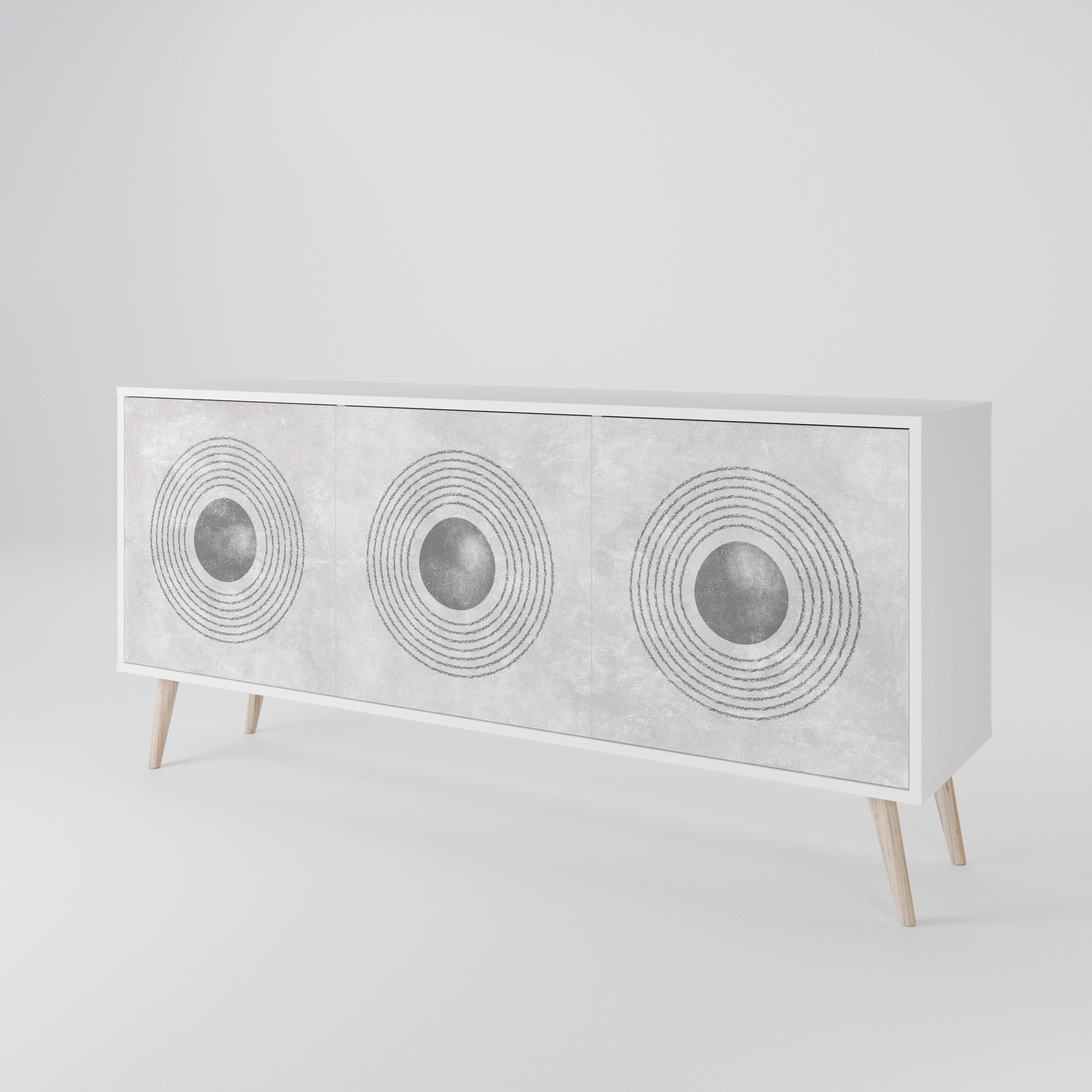 SOLID CIRCLES Μπουφές 3-θυρών