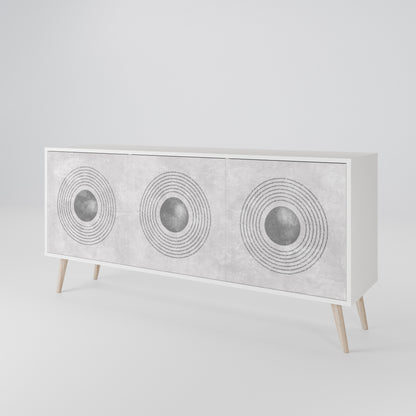 SOLID CIRCLES Μπουφές 3-θυρών