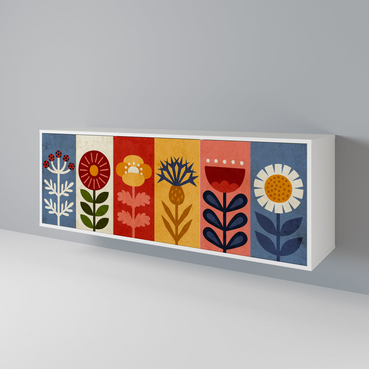 SCANDIC FLOWERET Μπουφές 3-θυρών