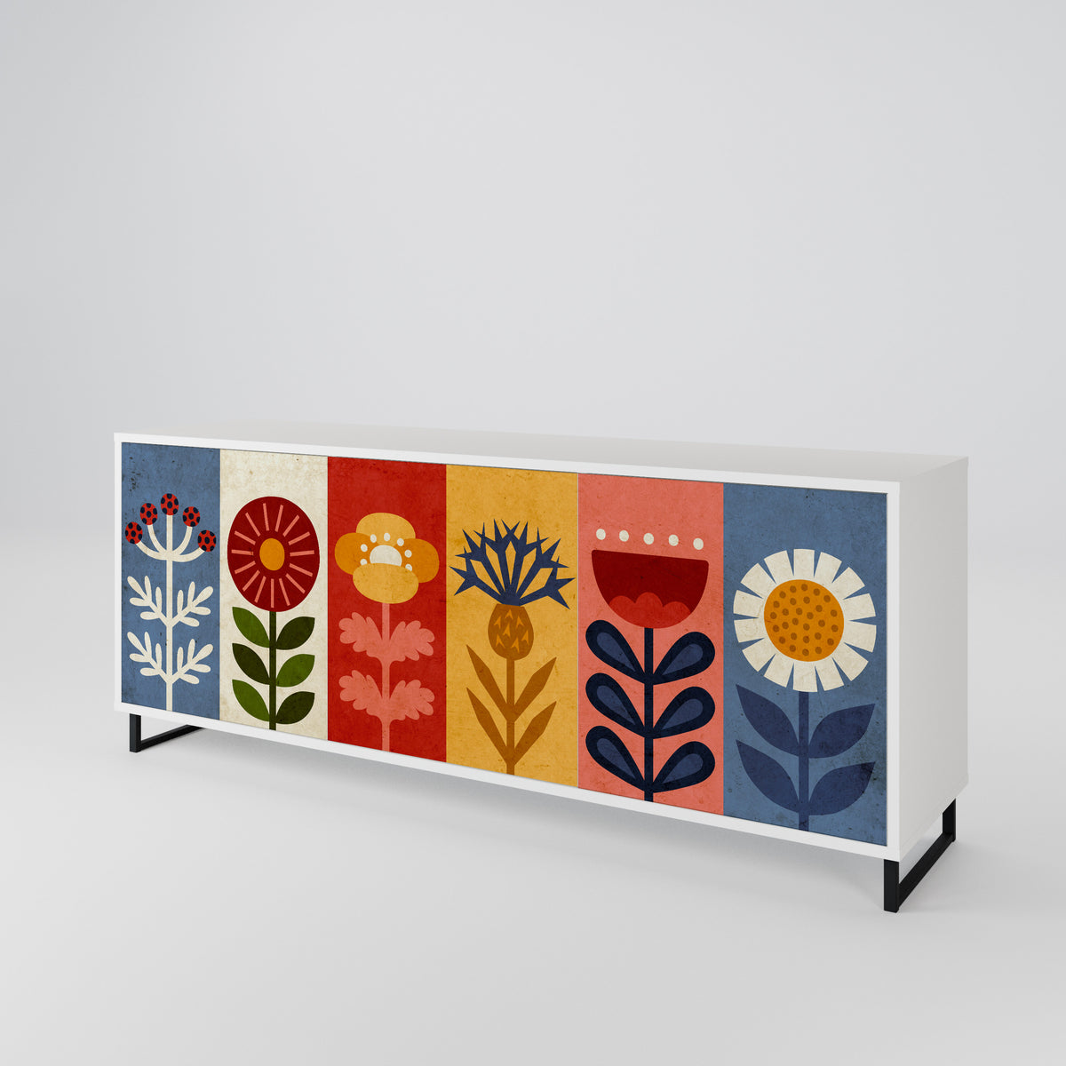 SCANDIC FLOWERET Μπουφές 3-θυρών