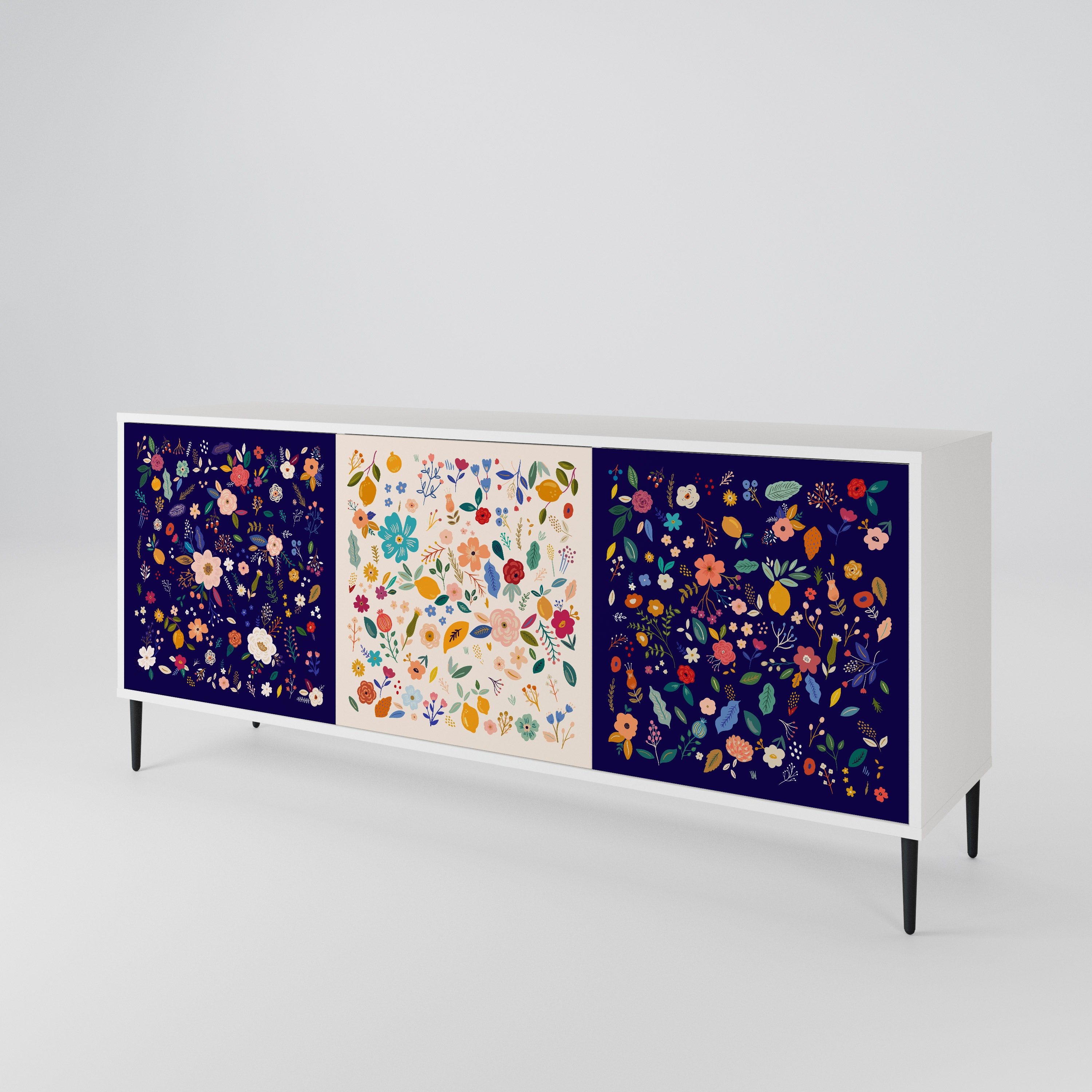 FLORAL COMBINATION 3-Door Sideboard