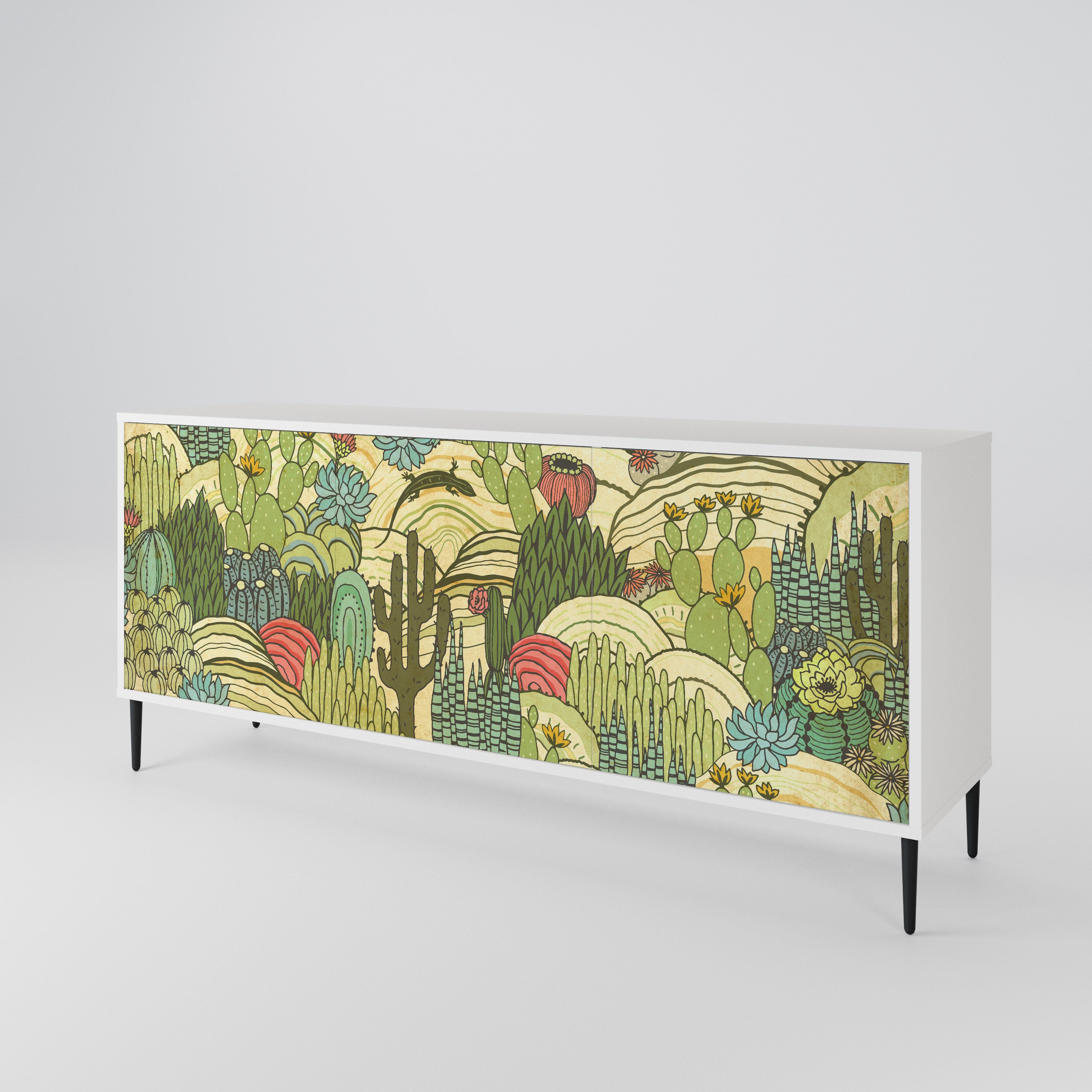 SUCCULENTS KALEIDOSCOPE 3-Door Sideboard