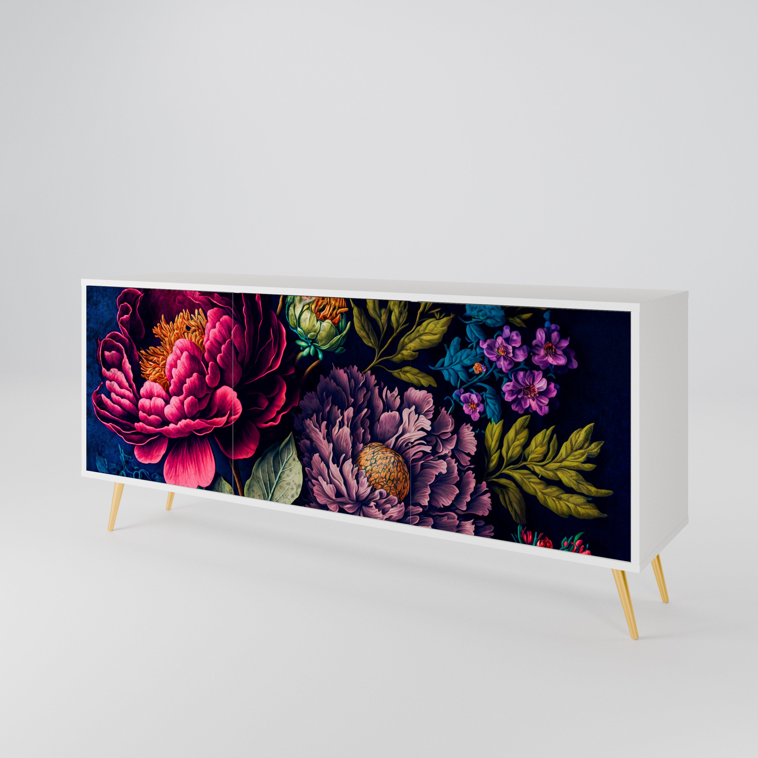 BLOOMING ELEGANCE Μπουφές 3-θυρών