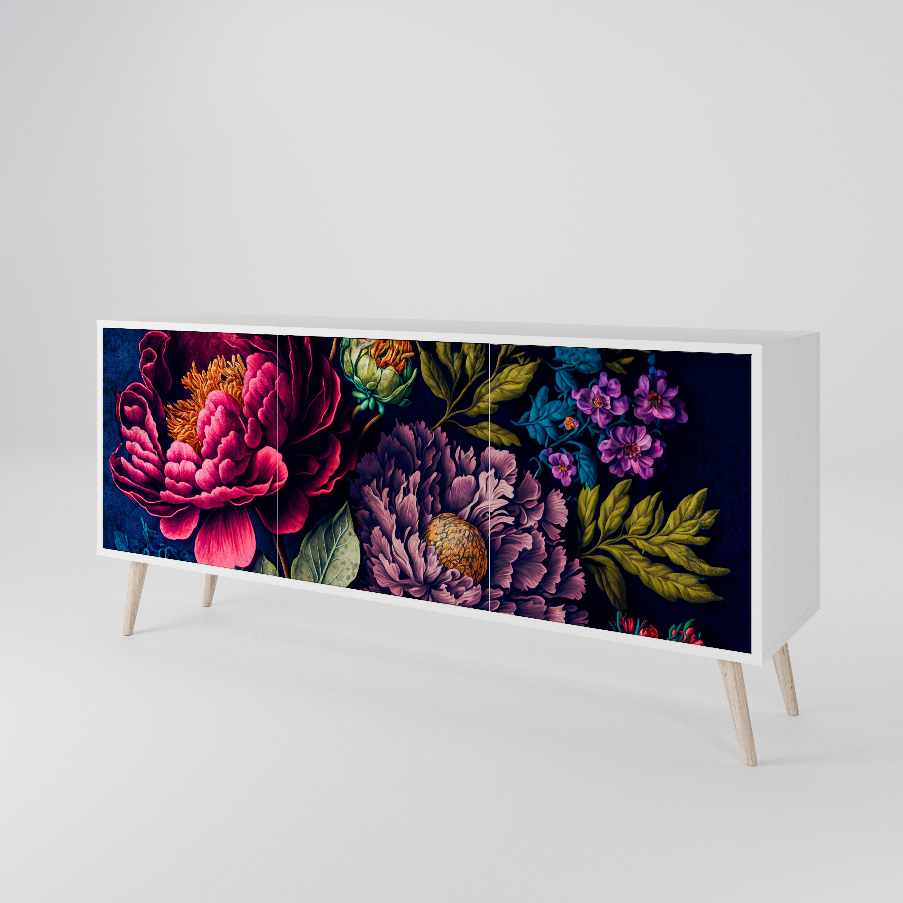 BLOOMING ELEGANCE Μπουφές 3-θυρών