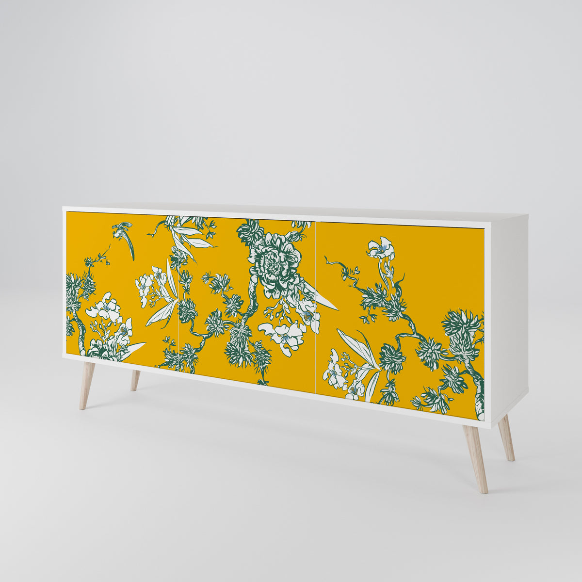 YELLOW CHINOISERIE Μπουφές 3-θυρών