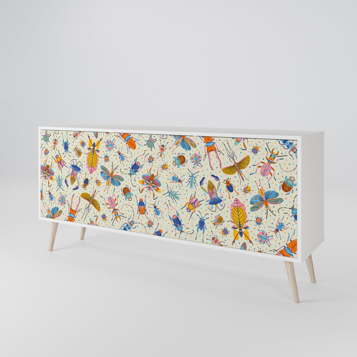 COLORFUL INSECTS Μπουφές 3-θυρών