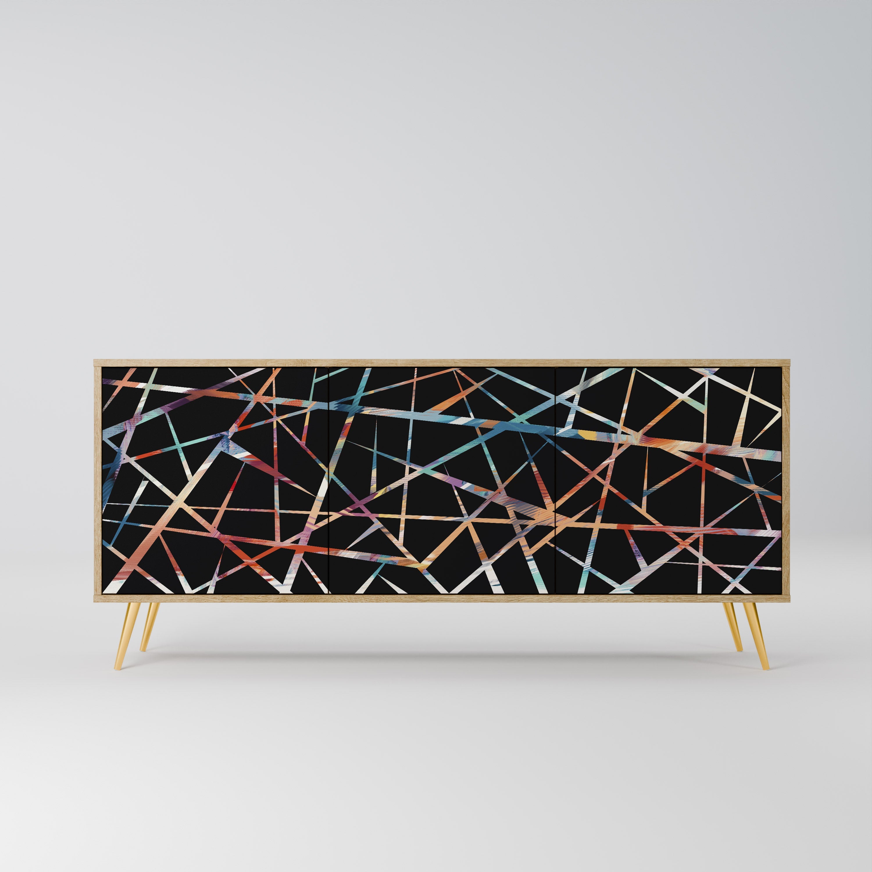 POLYGON VERVE 3-Door Sideboard in Oak Effect