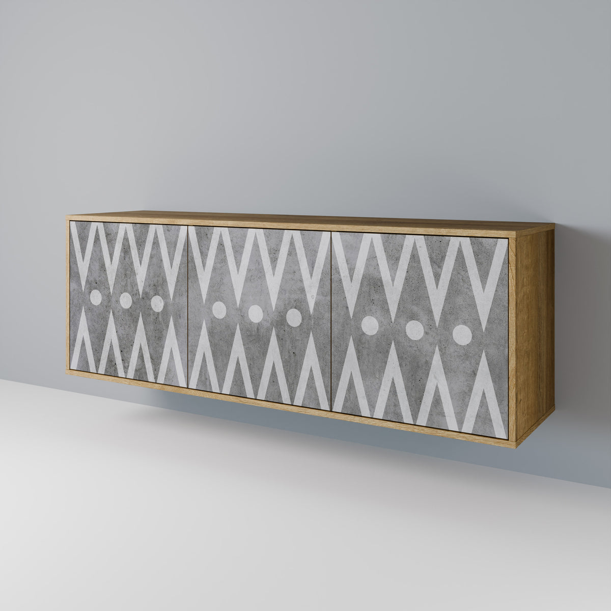 SHARP EDGES 3-Door Sideboard