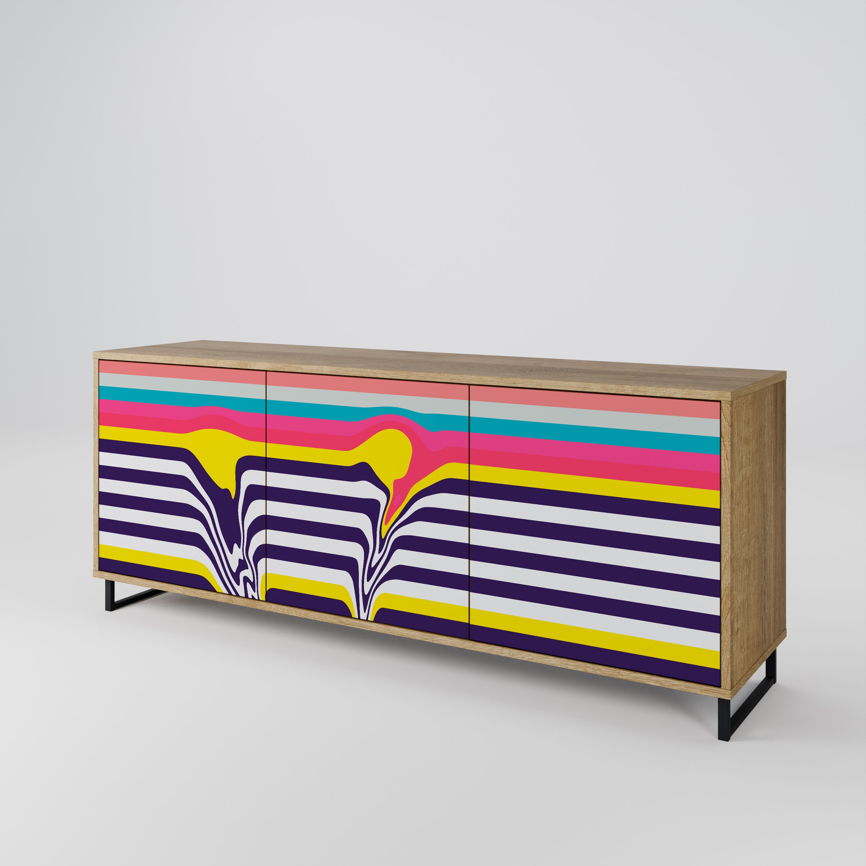 TONE COLLAPSE 3-Door Sideboard