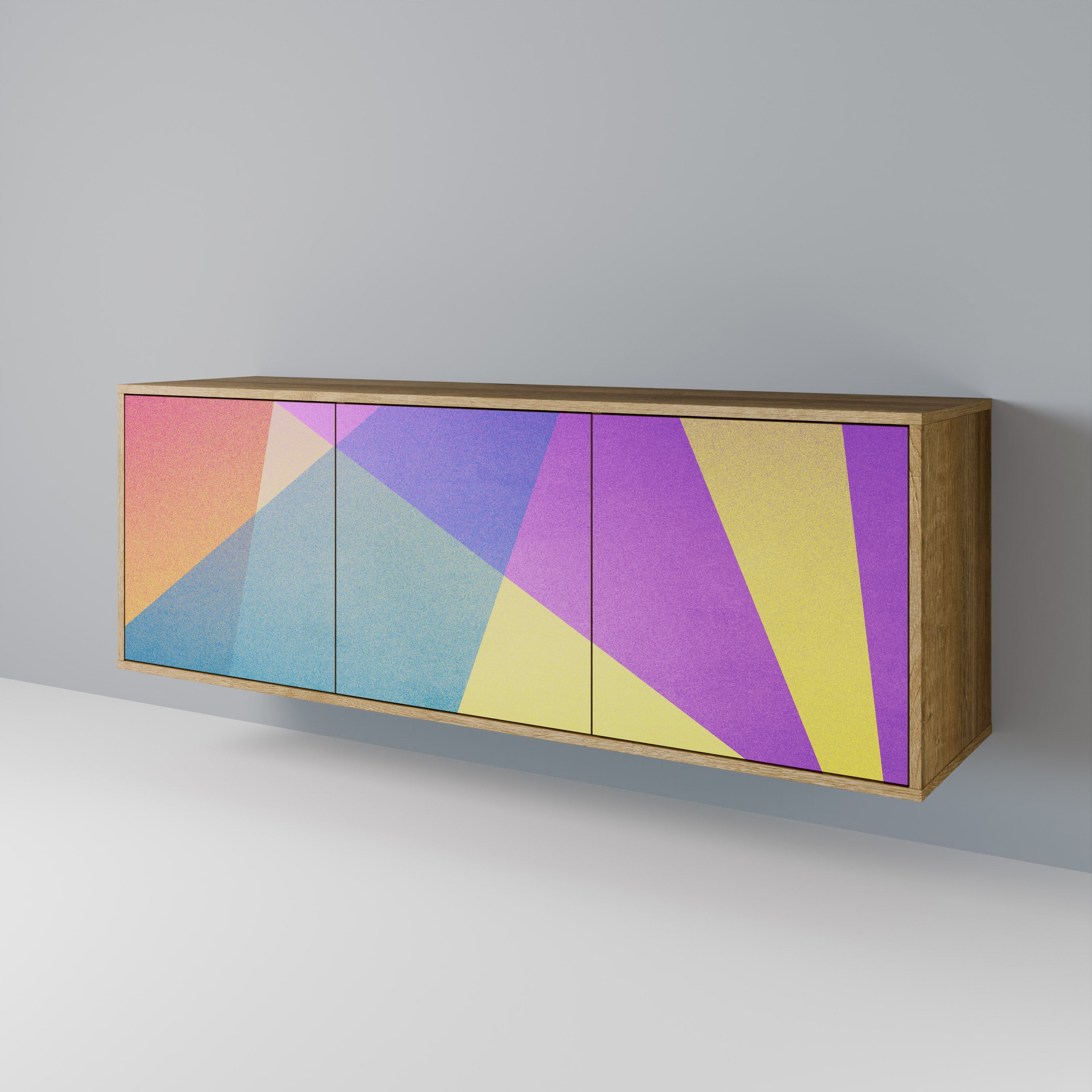 BRIGHT GEOMETRY 3-Door Sideboard