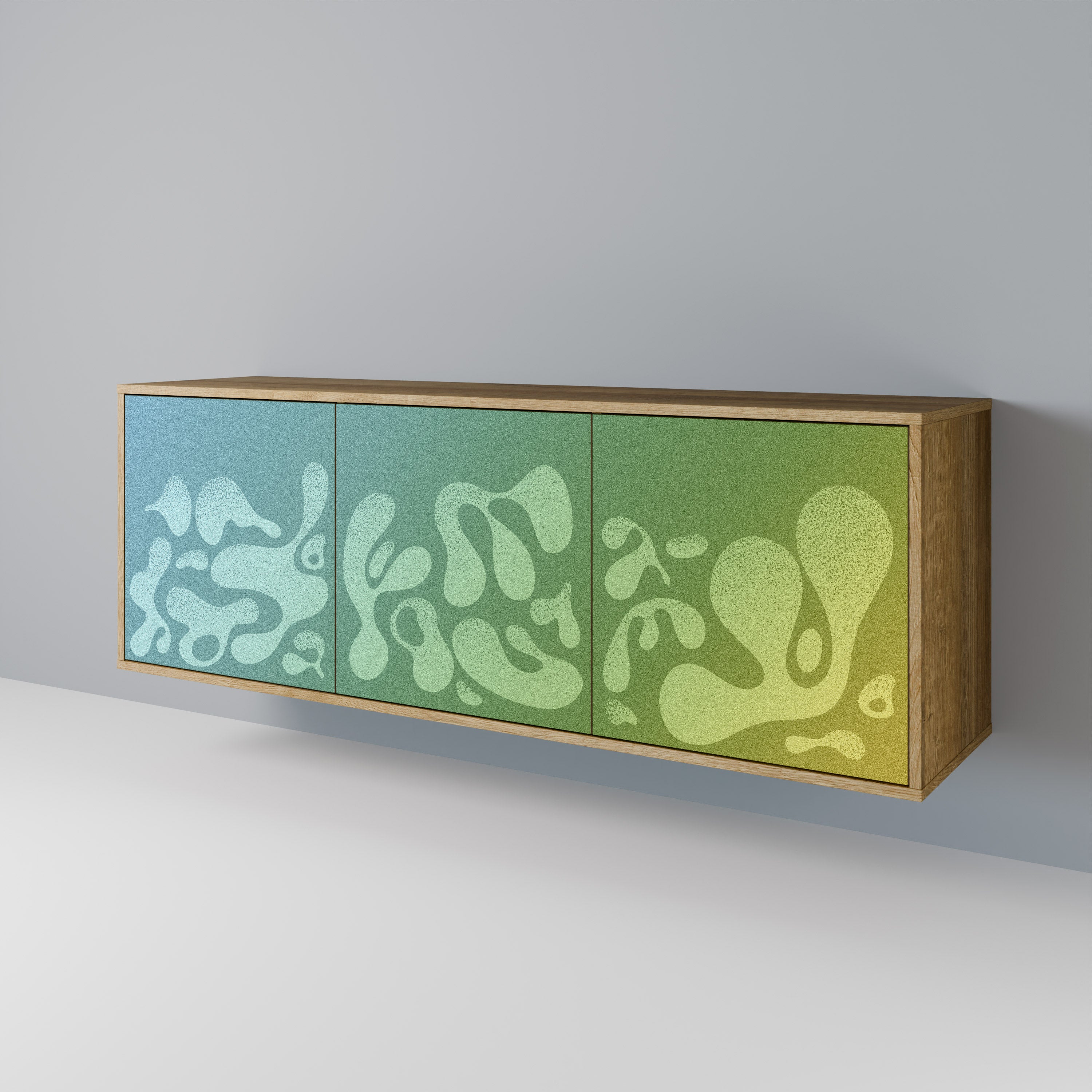 IRREGULAR BLUE 3-Door Sideboard