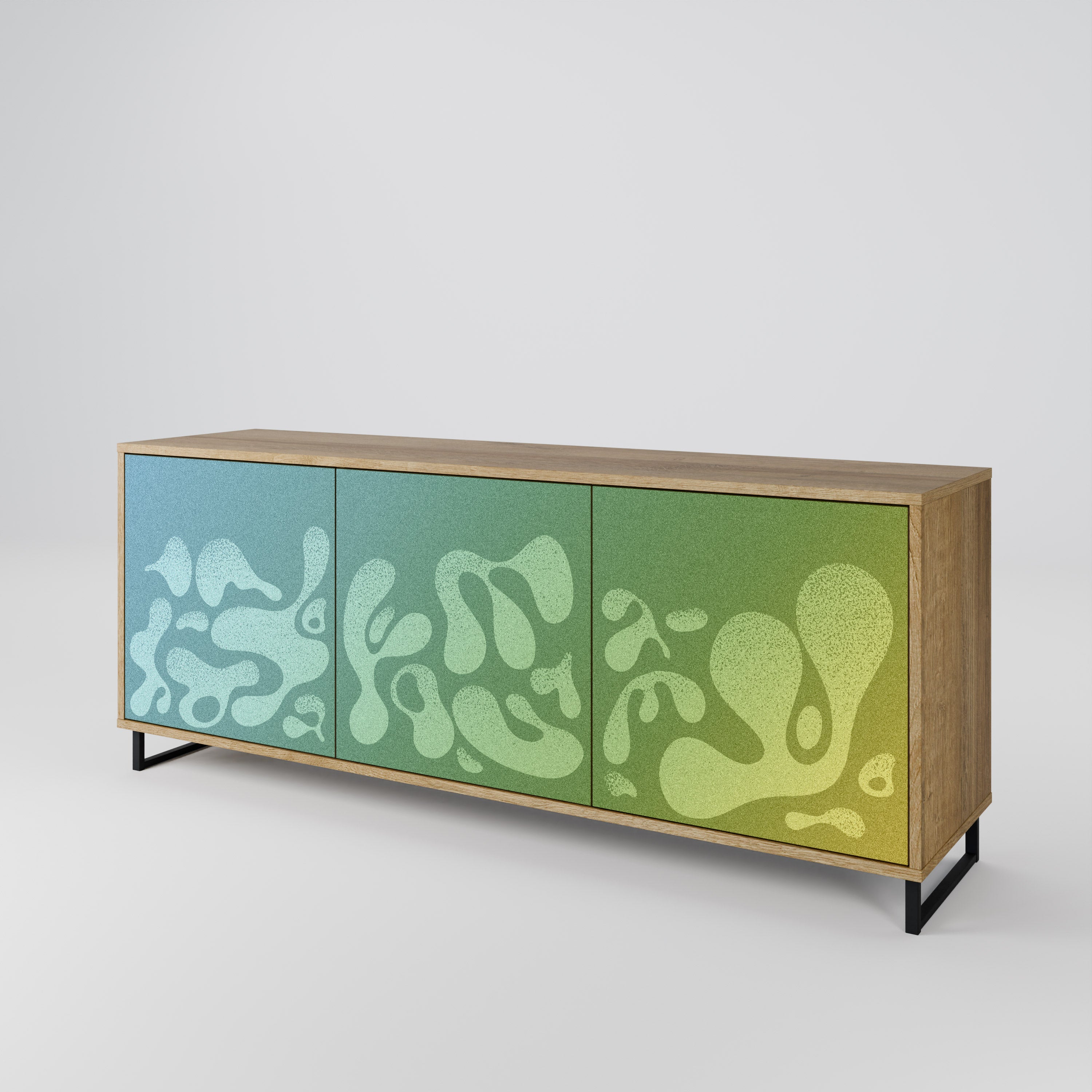 IRREGULAR BLUE 3-Door Sideboard