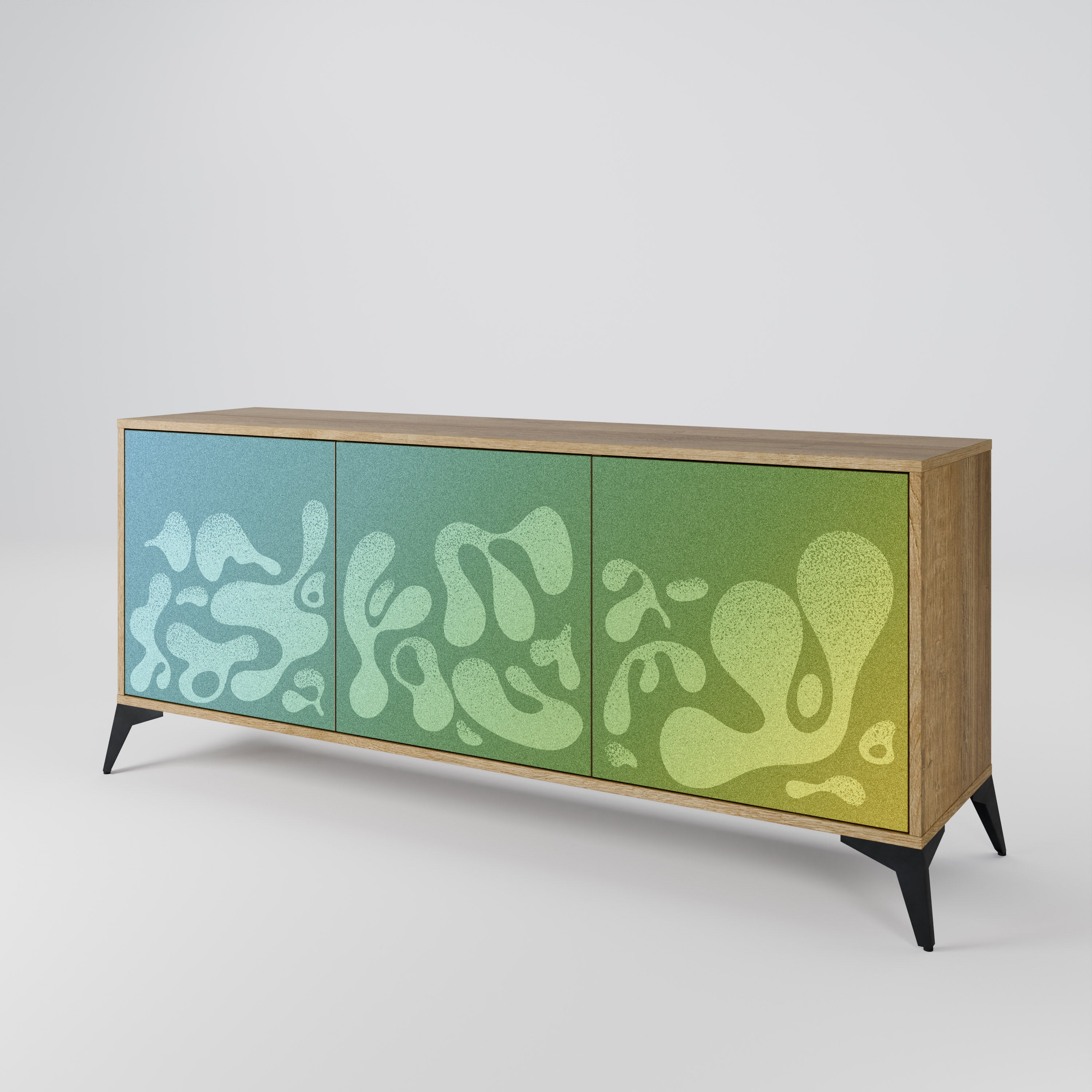 IRREGULAR BLUE 3-Door Sideboard