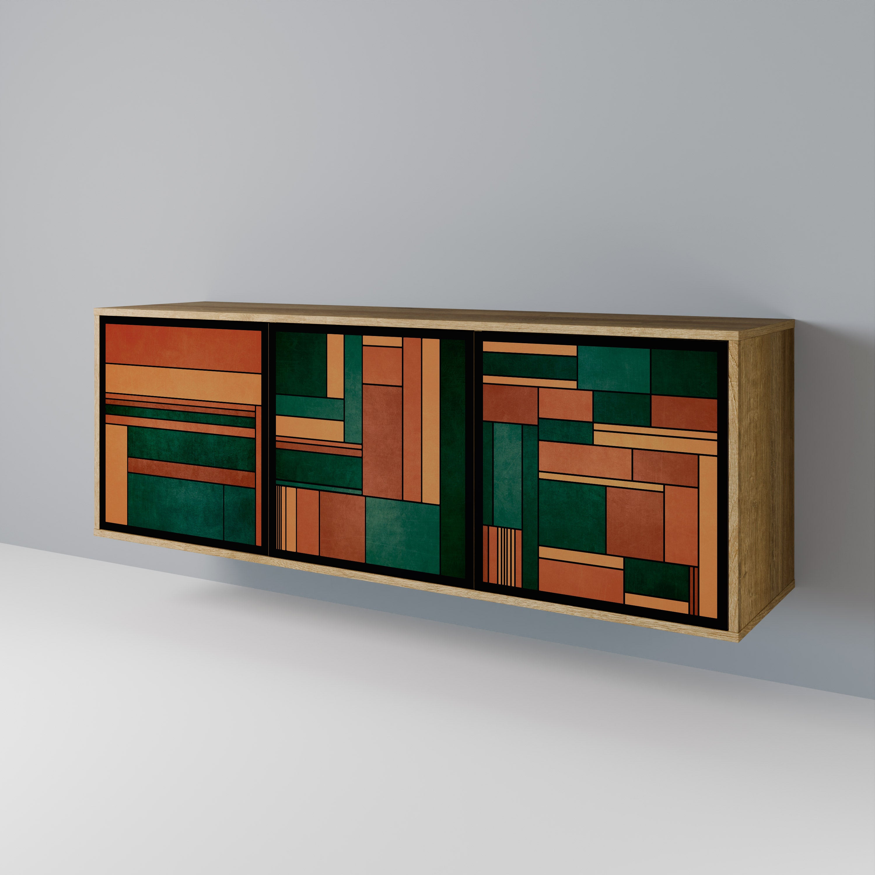 EARTHY FIGURES 3-Door Sideboard