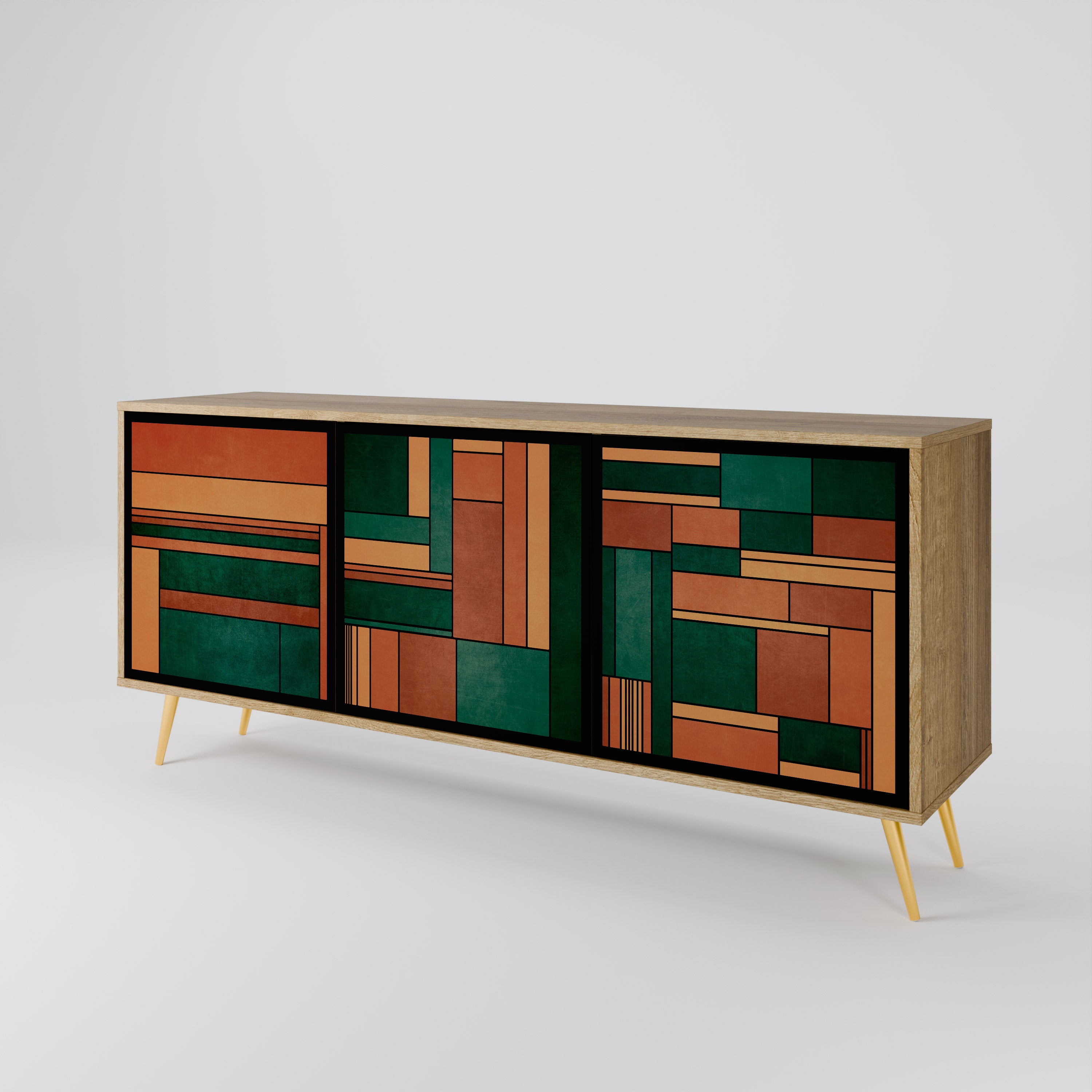 EARTHY FIGURES 3-Door Sideboard